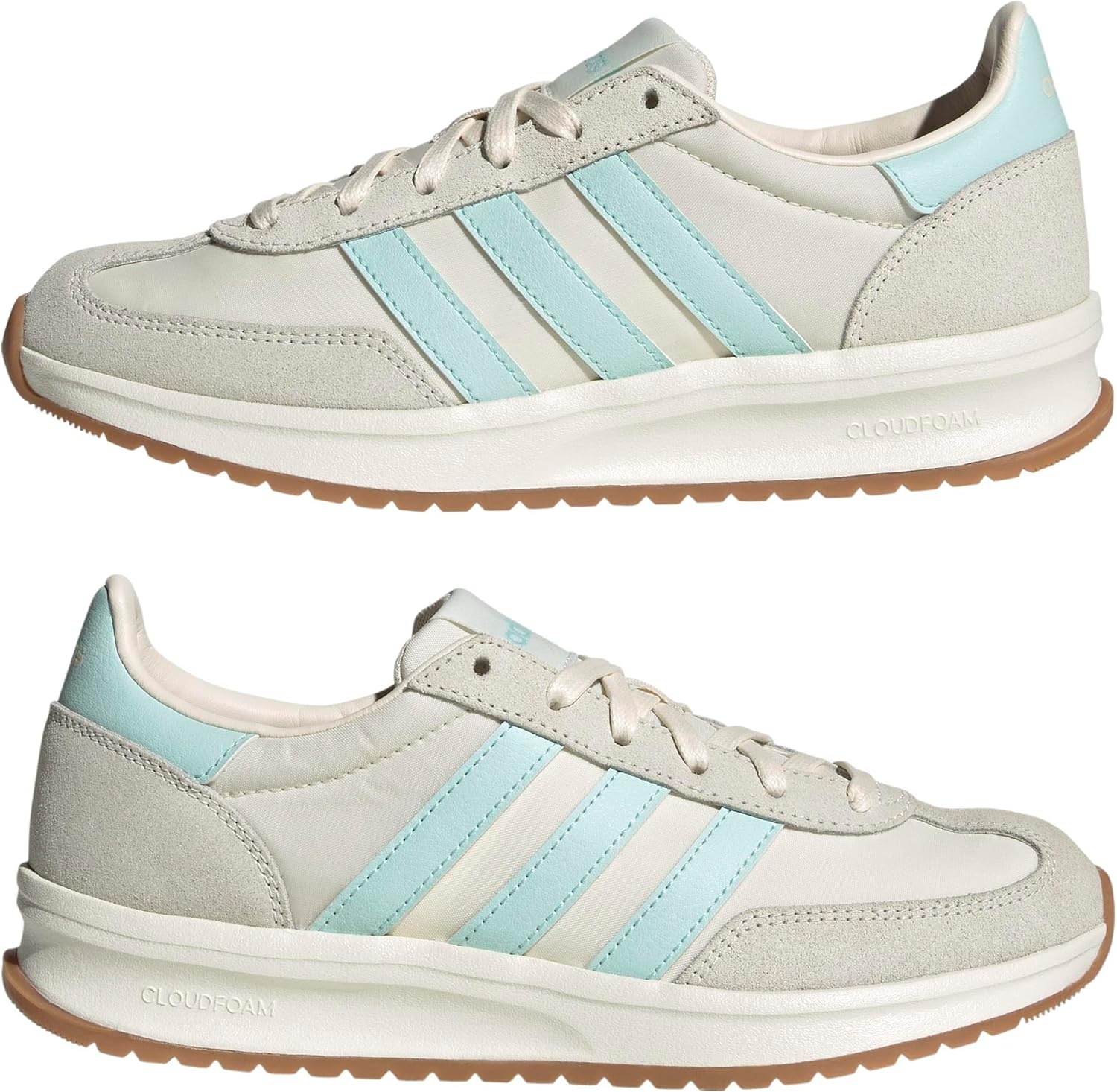 image:imageadidas Womens Run 70s 20 ShoeWonder WhiteSemi Flash AquaOff White