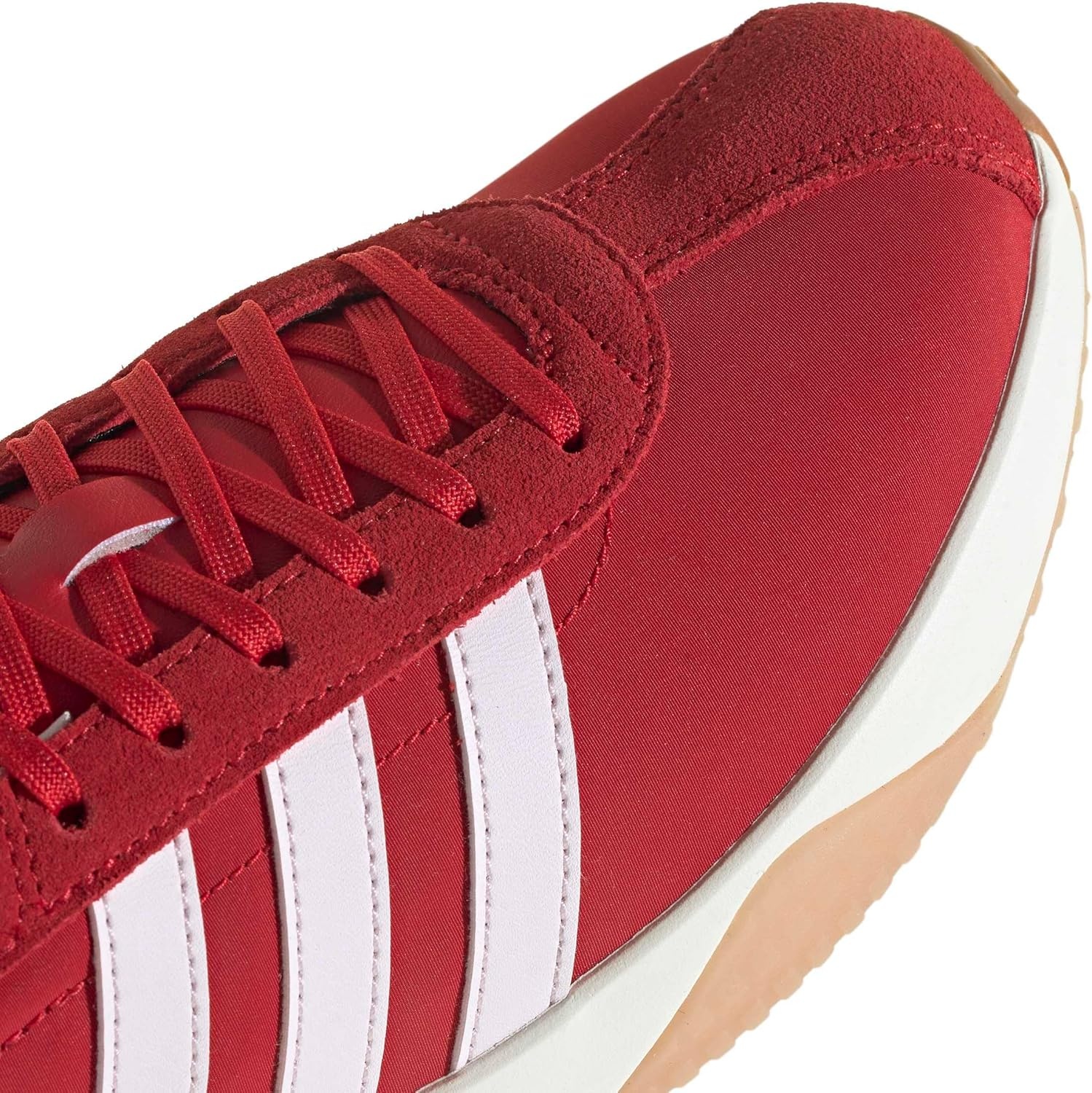 image:imageadidas Womens Run 7626 Lace Up Sneakers Shoes Casual Off WhiteBetter ScarletAlmost PinkClear Pink