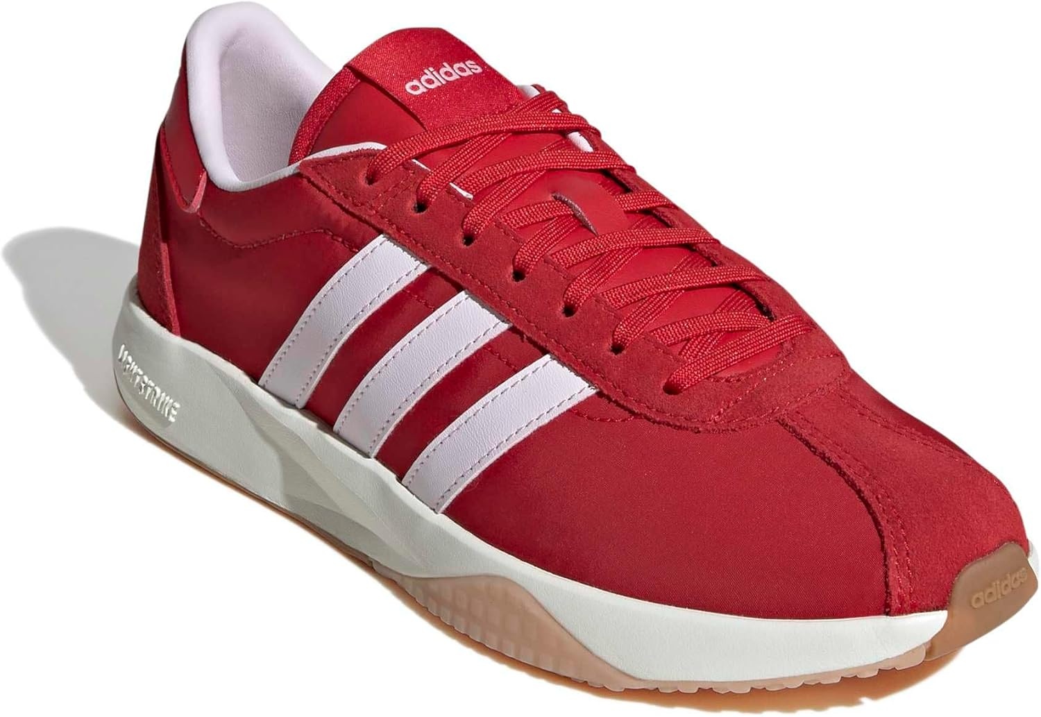 image:imageadidas Womens Run 7626 Lace Up Sneakers Shoes Casual Off WhiteBetter ScarletAlmost PinkClear Pink
