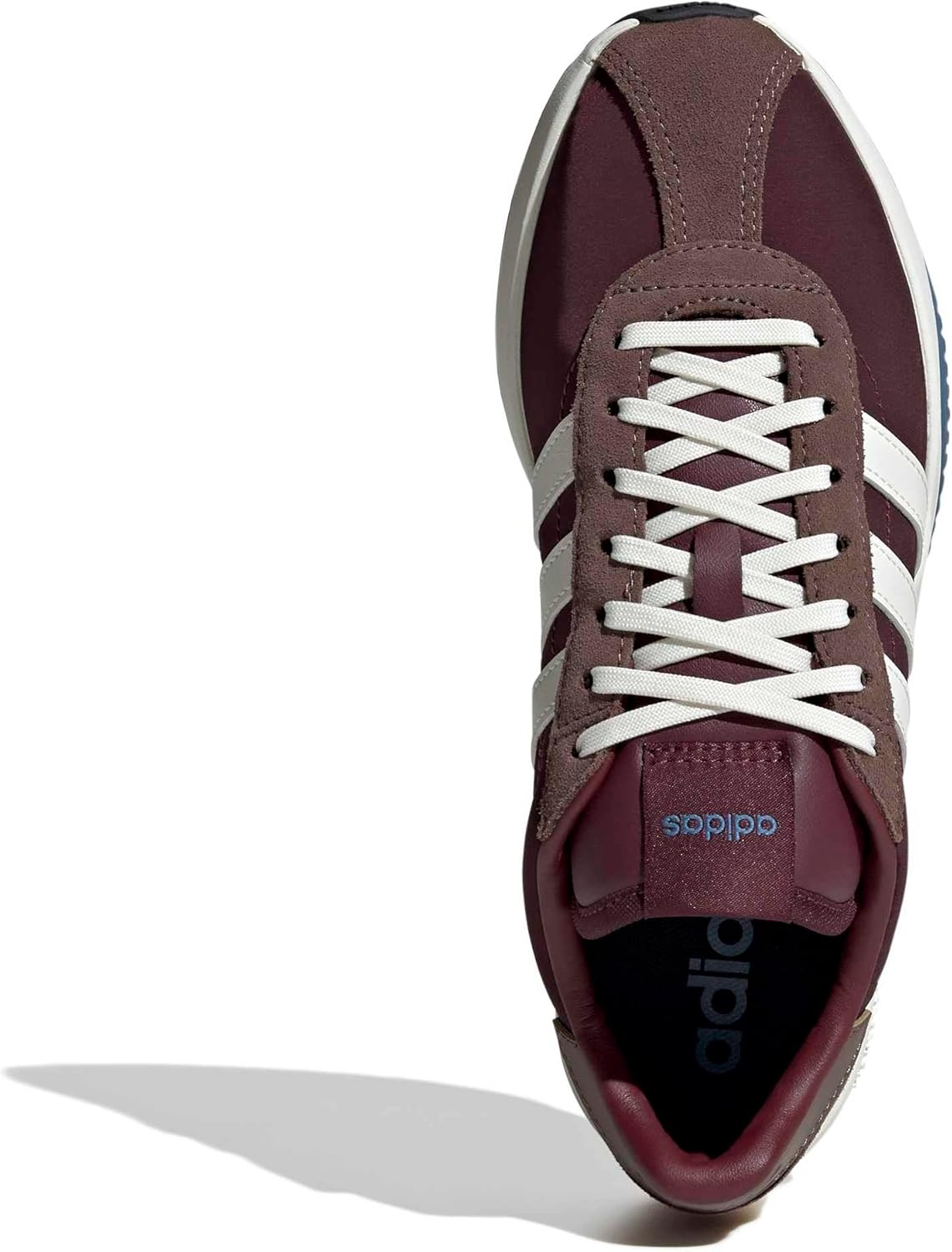 image:imageadidas Womens Run 7626 Lace Up Sneakers Shoes Casual Off WhiteMaroonOff WhiteEarth Strata