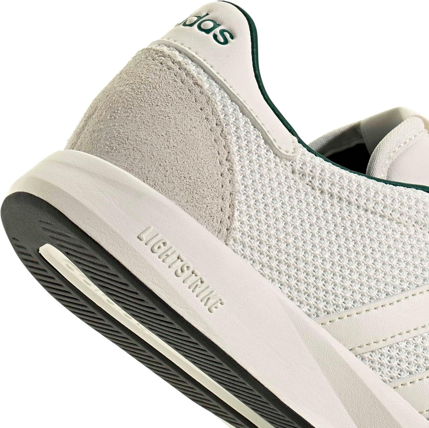 image:imageadidas Womens Run 7626 Lace Up Sneakers Shoes Casual Off WhiteOff WhiteWhiteCollegiate Green