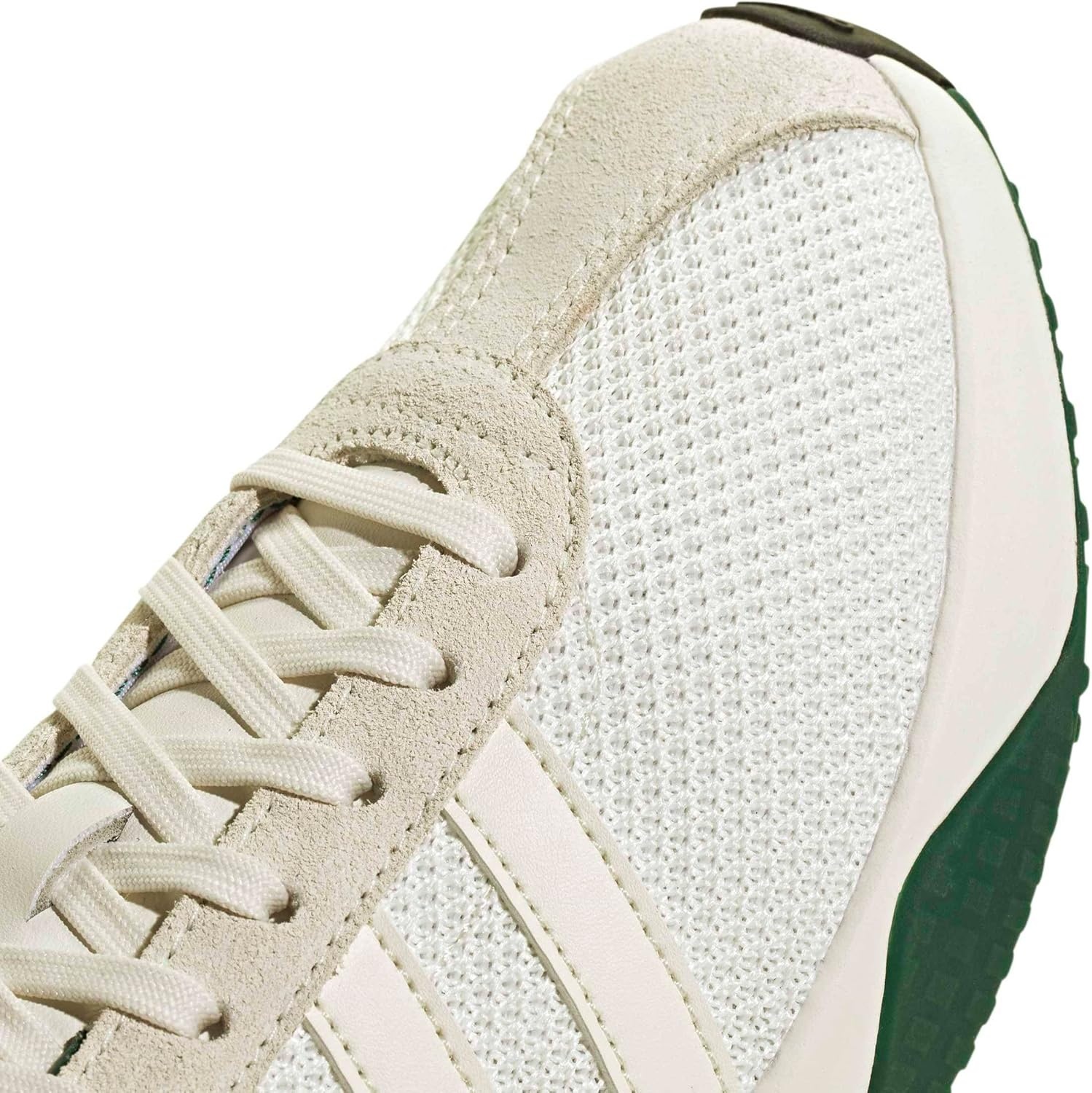 image:imageadidas Womens Run 7626 Lace Up Sneakers Shoes Casual Off WhiteOff WhiteWhiteCollegiate Green