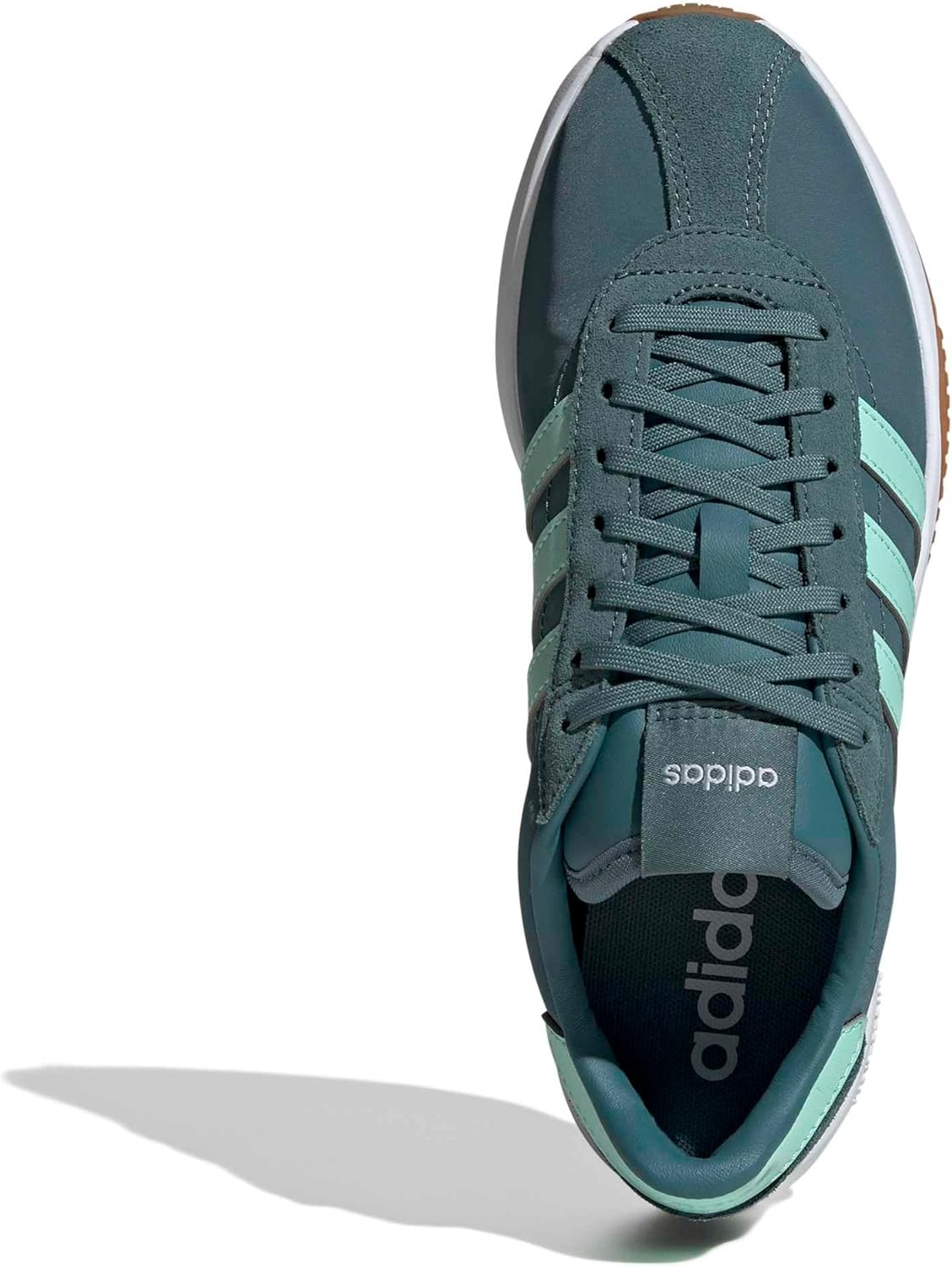 image:imageadidas Womens Run 7626 Lace Up Sneakers Shoes Casual Off WhitePreloved TealClear MintWhite