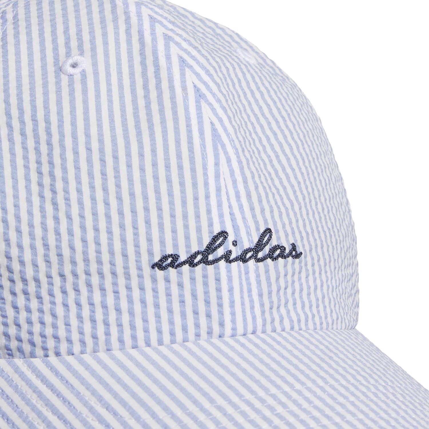 image:imageadidas Womens Saturday Hat Relaxed Fit Strapback Baseball CapAsh BlueCollegiate NavySeersucker