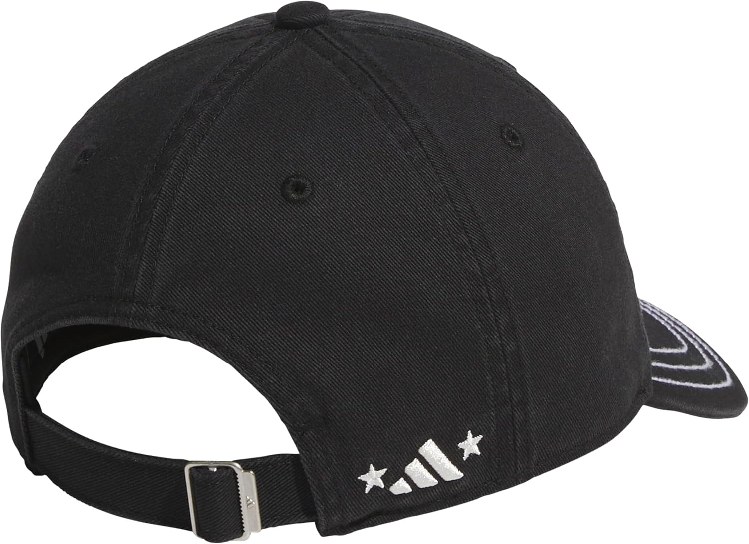 image:imageadidas Womens Saturday Hat Relaxed Fit Strapback Baseball CapBlackOff WhiteDaze