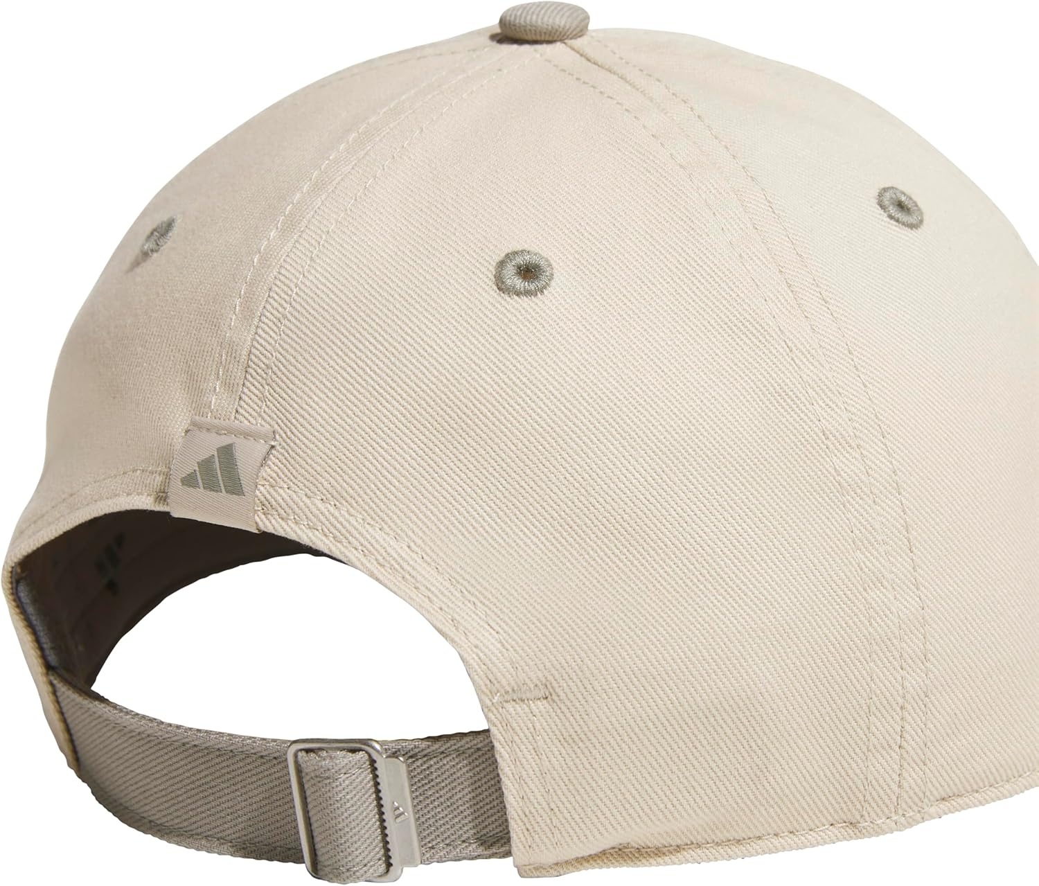 image:imageadidas Womens Saturday Hat Relaxed Fit Strapback Baseball CapCrystal Linen BeigeSilver Pebble GreyOff WhiteCappuccino