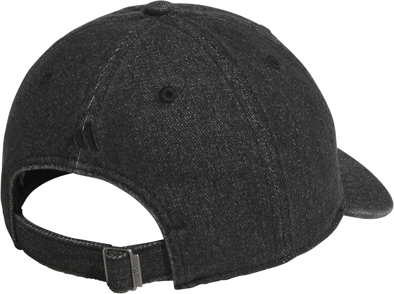 image:imageadidas Womens Saturday Hat Relaxed Fit Strapback Baseball CapDenimBlack DenimBlack