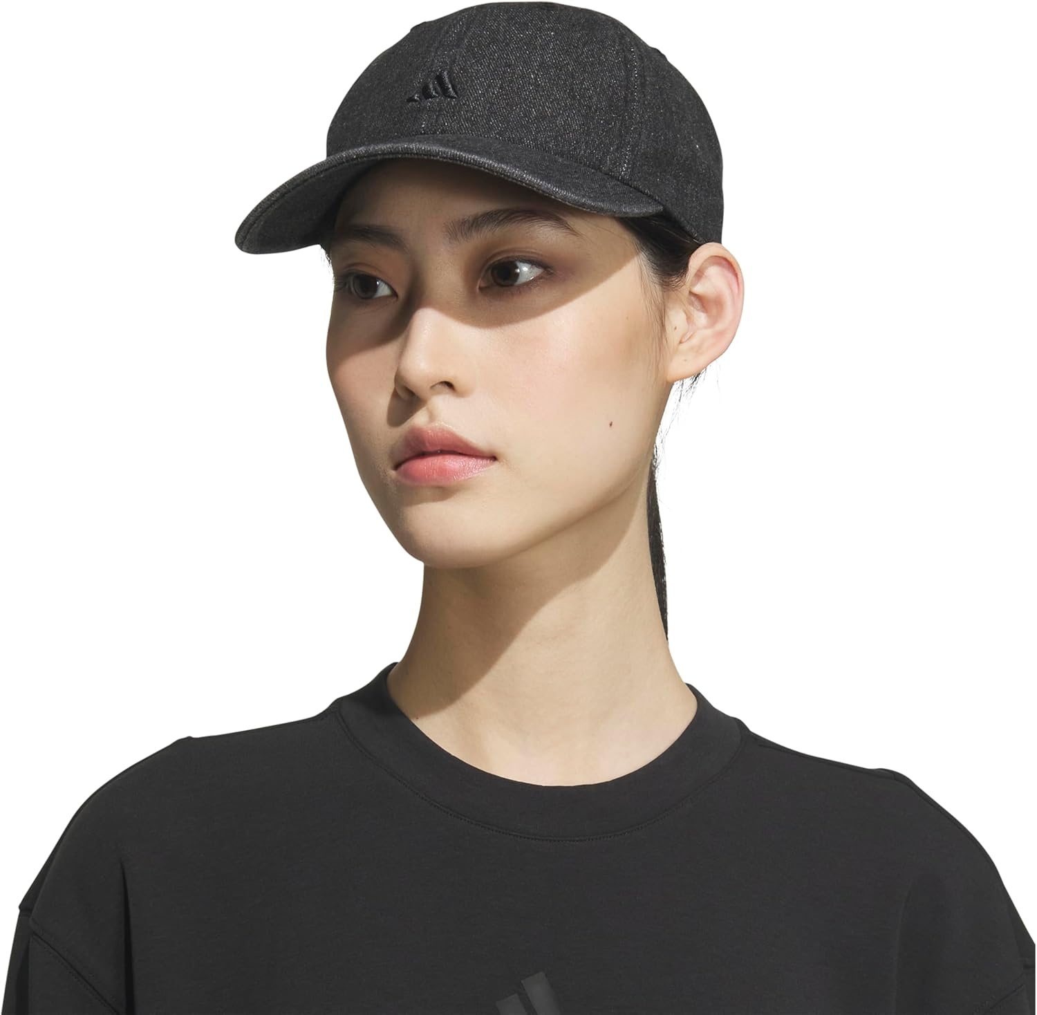image:imageadidas Womens Saturday Hat Relaxed Fit Strapback Baseball CapDenimBlack DenimBlack