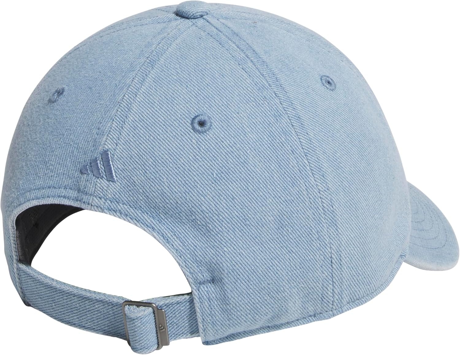 image:imageadidas Womens Saturday Hat Relaxed Fit Strapback Baseball CapDenimLight Blue Denim