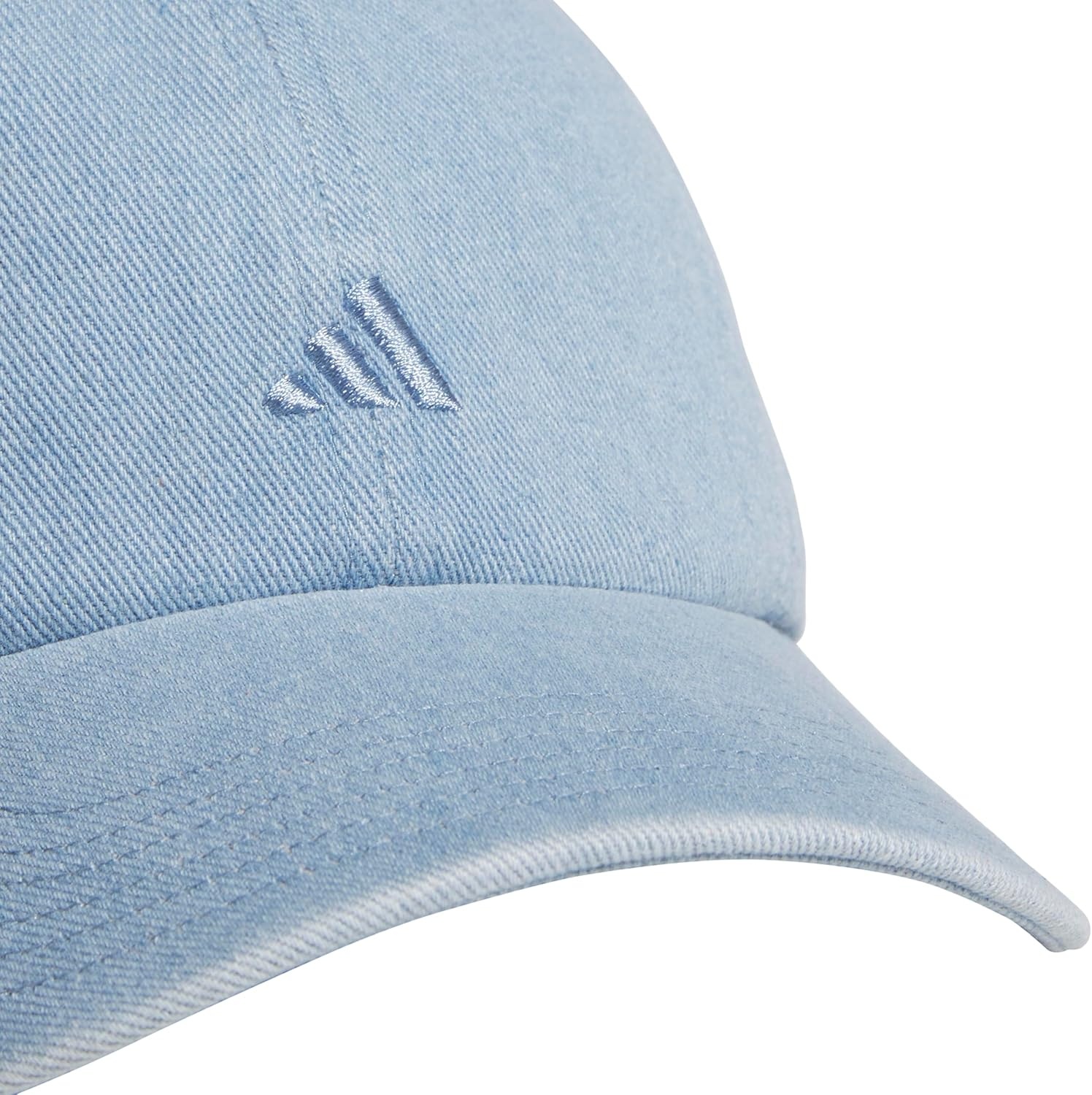 image:imageadidas Womens Saturday Hat Relaxed Fit Strapback Baseball CapDenimLight Blue Denim