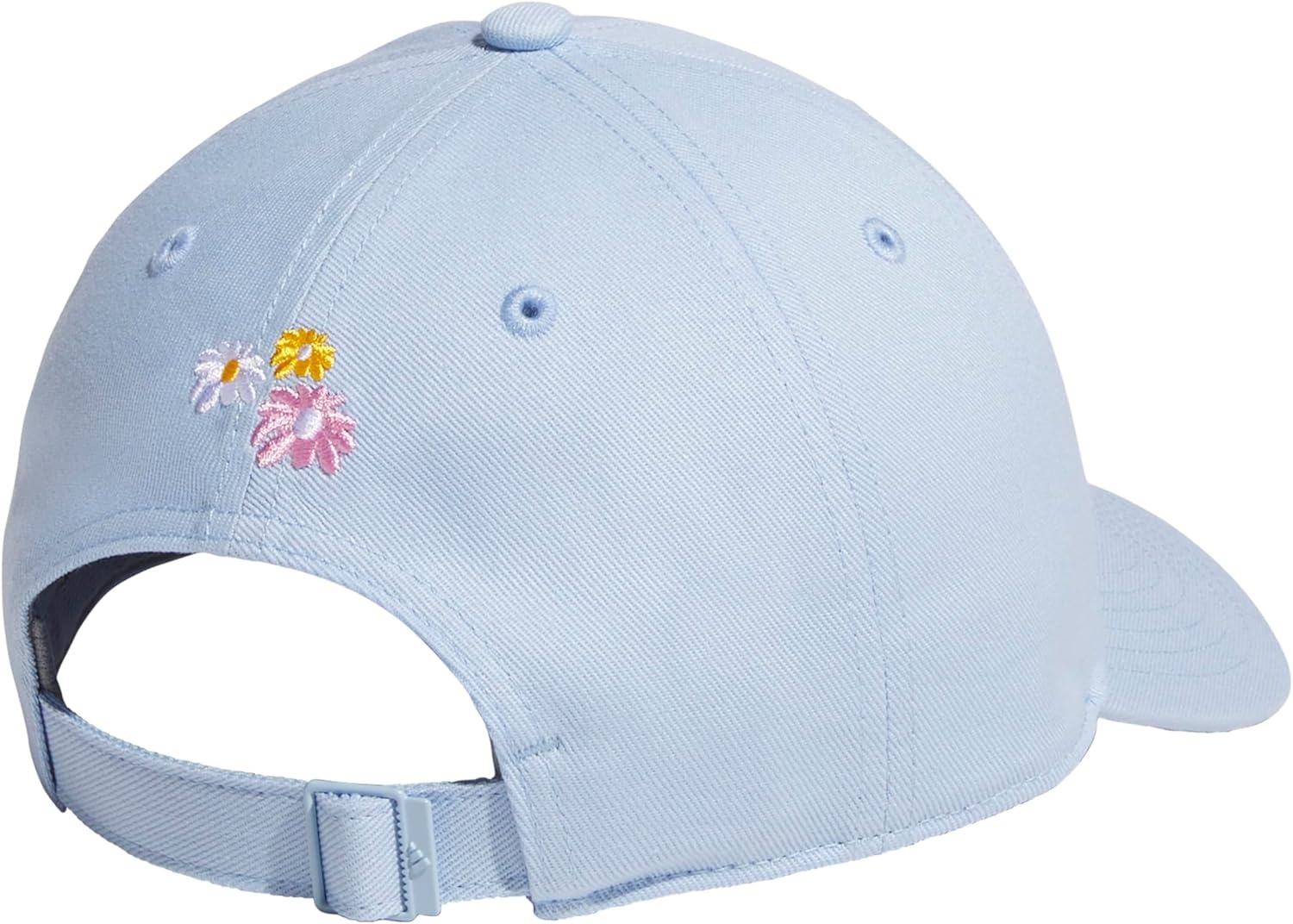 image:imageadidas Womens Saturday Hat Relaxed Fit Strapback Baseball CapGlow BlueWhiteTropic BloomWith Love