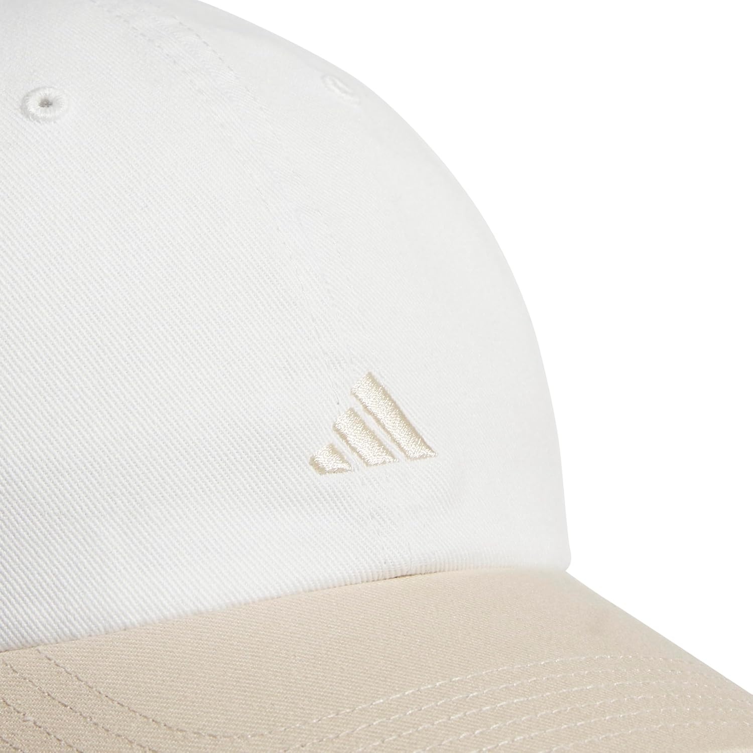 image:imageadidas Womens Saturday Hat Relaxed Fit Strapback Baseball CapOff WhiteCrystal Linen Beige3