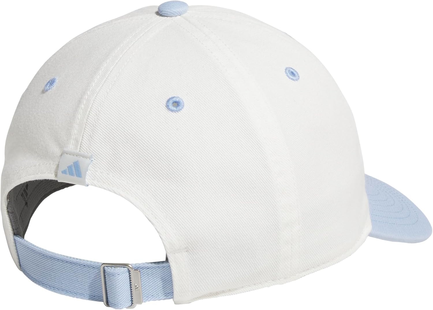 image:imageadidas Womens Saturday Hat Relaxed Fit Strapback Baseball CapOff WhiteGlow BlueSlate GreyCappuccino