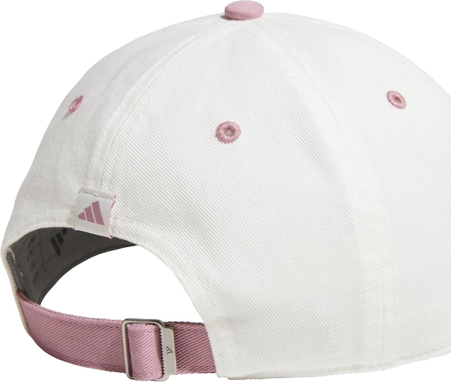 image:imageadidas Womens Saturday Hat Relaxed Fit Strapback Baseball CapOff WhiteMagic Mauve Purple3