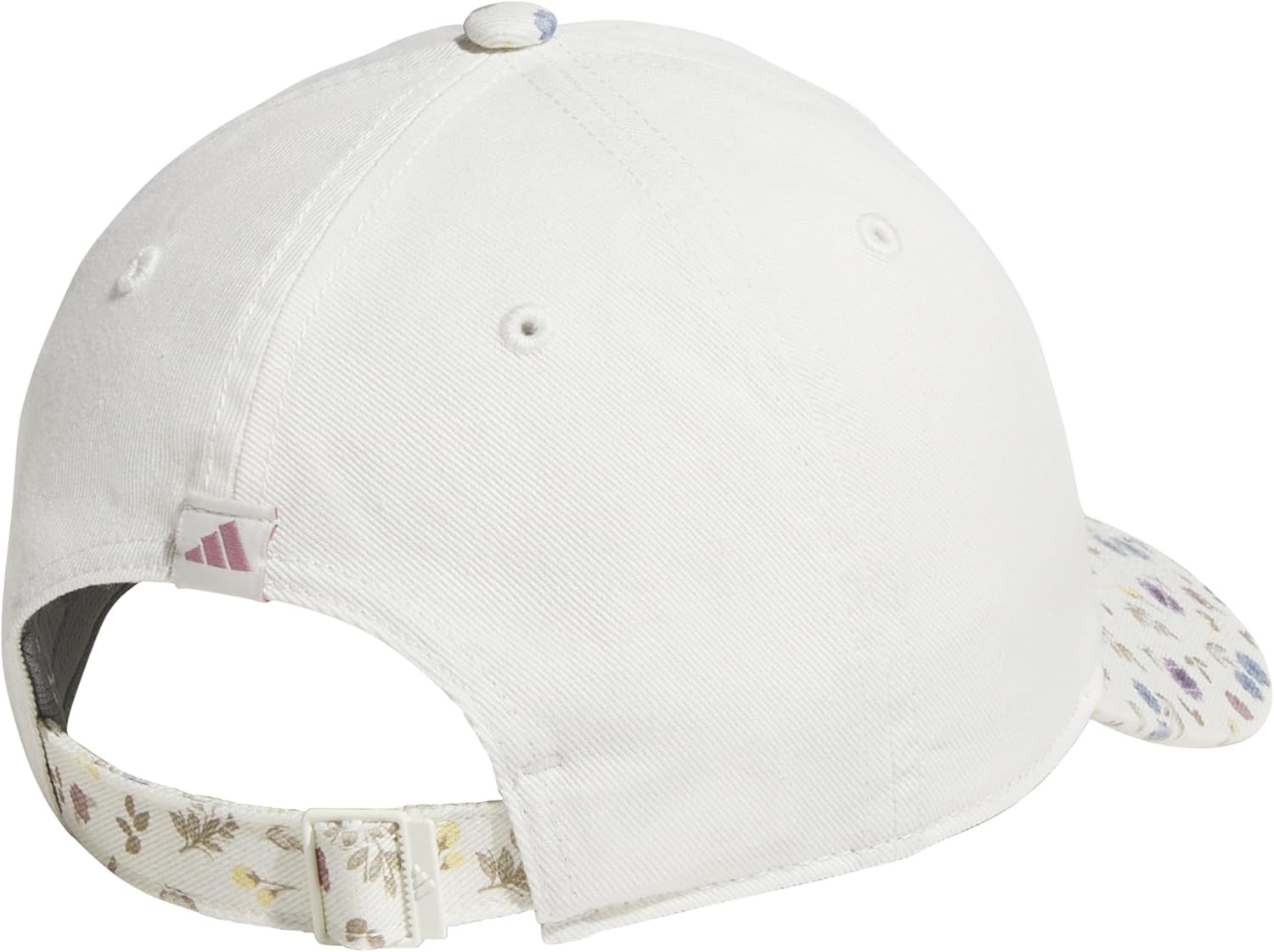 image:imageadidas Womens Saturday Hat Relaxed Fit Strapback Baseball CapOff Whitein Bloom Floral Off White F14cMagic Mauve PurplePrint