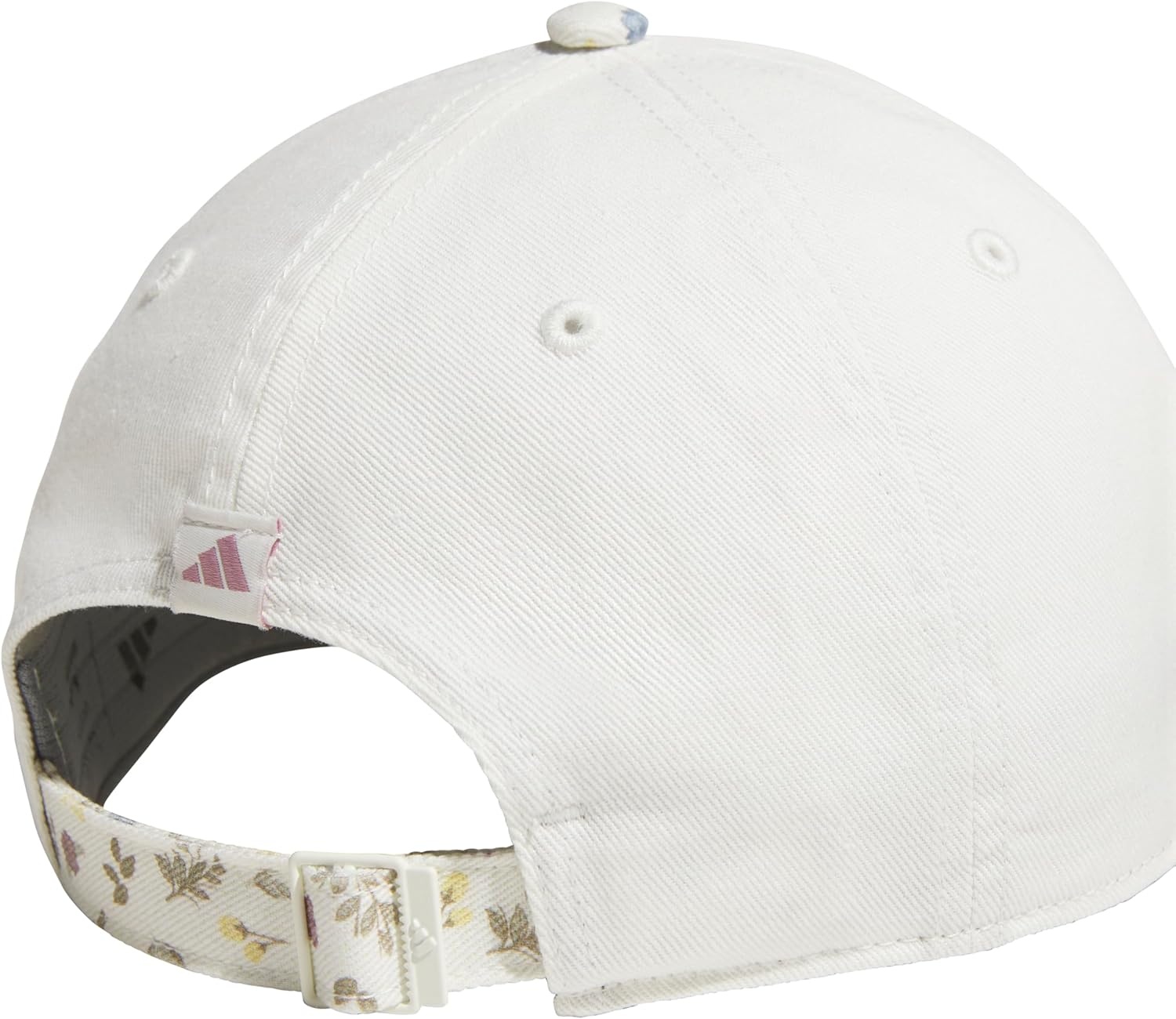 image:imageadidas Womens Saturday Hat Relaxed Fit Strapback Baseball CapOff Whitein Bloom Floral Off White F14cMagic Mauve PurplePrint
