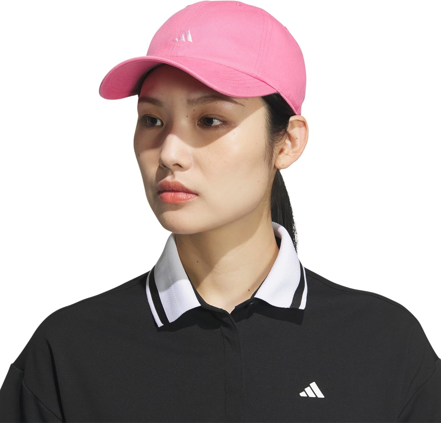 image:imageadidas Womens Saturday Hat Relaxed Fit Strapback Baseball CapPink FusionClear Pink3