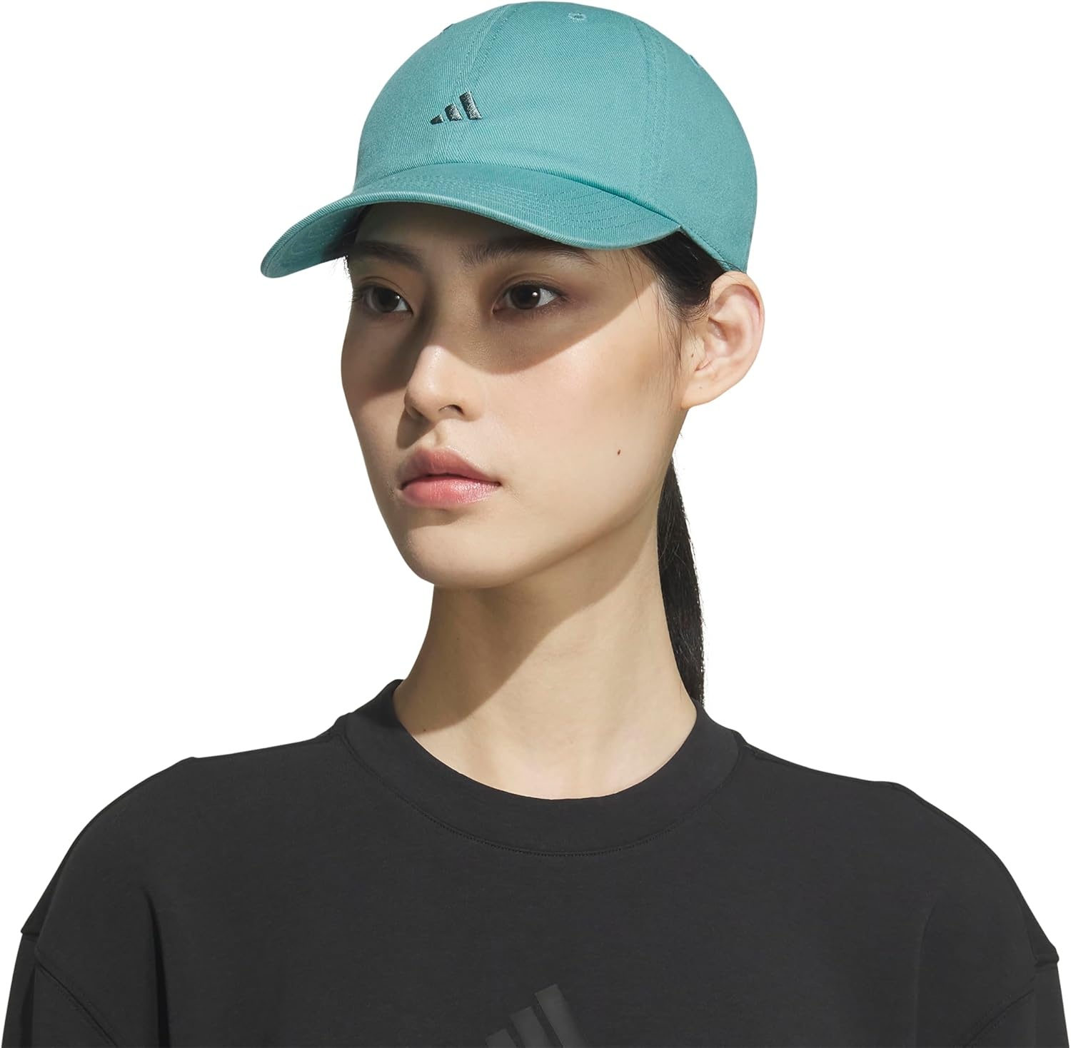 image:imageadidas Womens Saturday Hat Relaxed Fit Strapback Baseball CapPowder Teal GreenPreloved Teal Green3