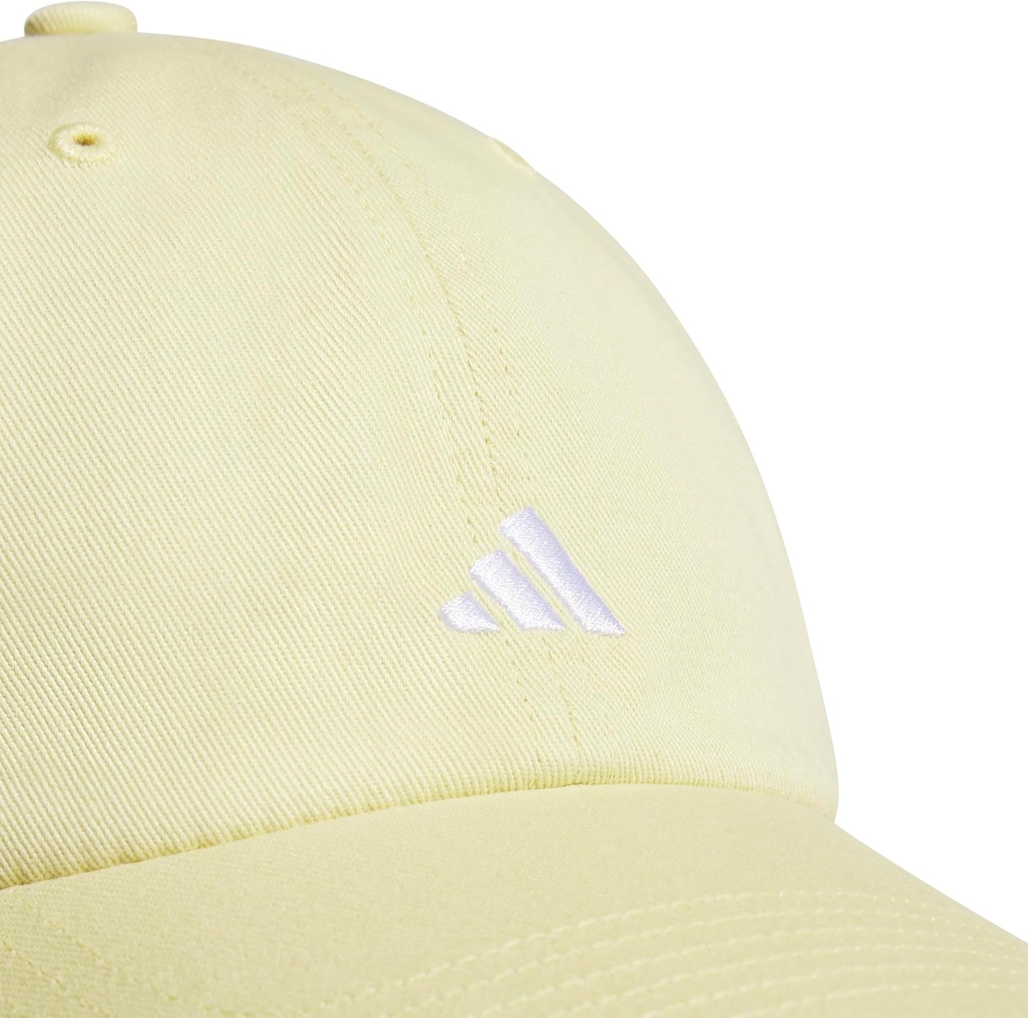 image:imageadidas Womens Saturday Hat Relaxed Fit Strapback Baseball CapPowder YellowWhite3