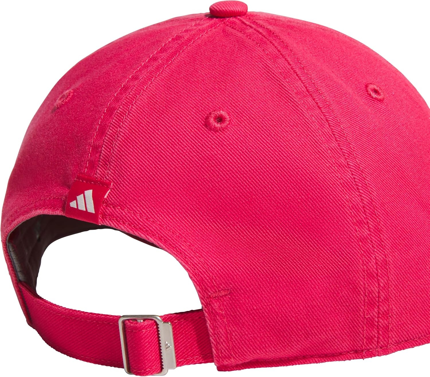 image:imageadidas Womens Saturday Hat Relaxed Fit Strapback Baseball CapPower PinkOff White3