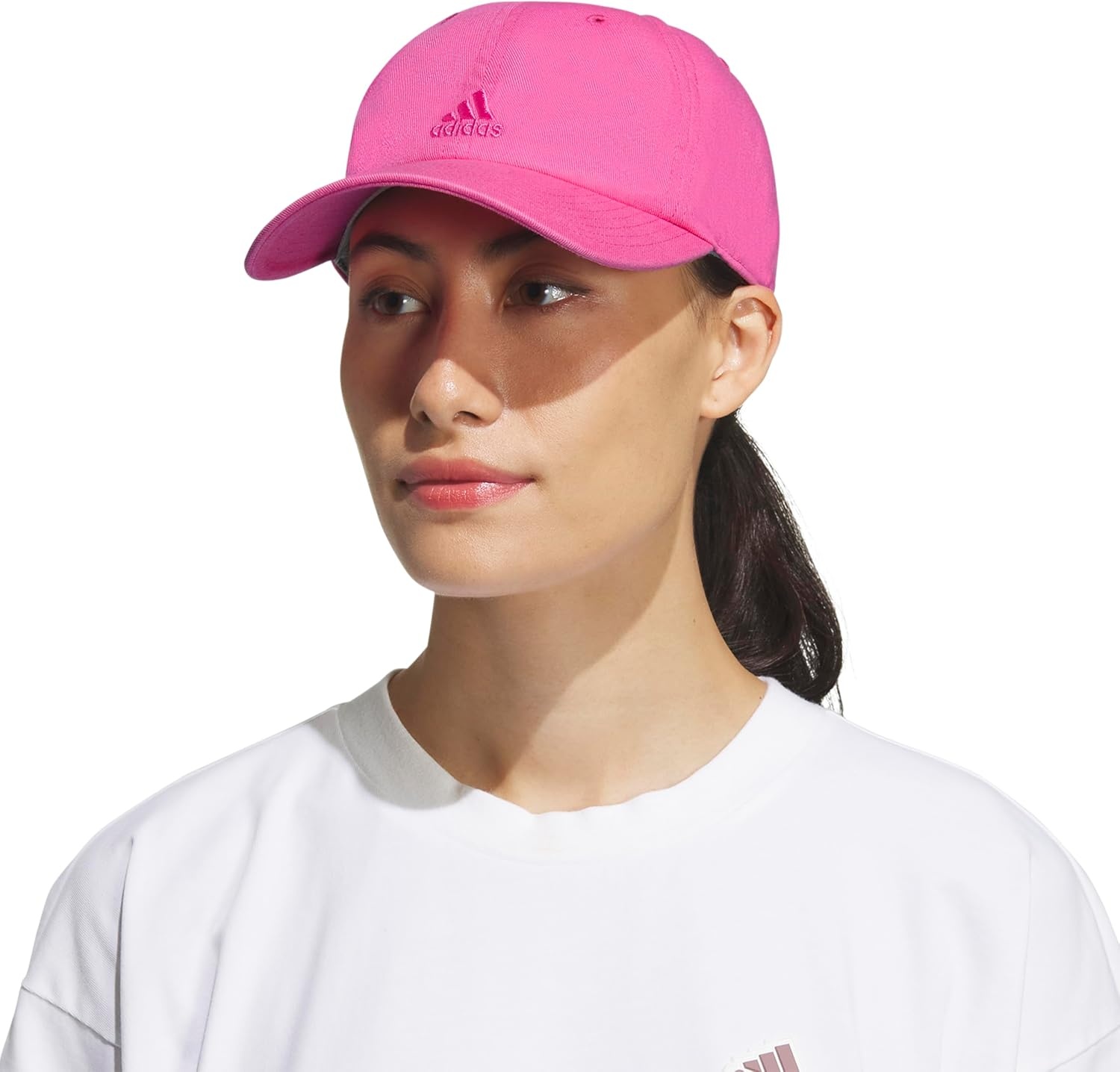 image:imageadidas Womens Saturday Hat Relaxed Fit Strapback Baseball CapPulse Magenta Pink2