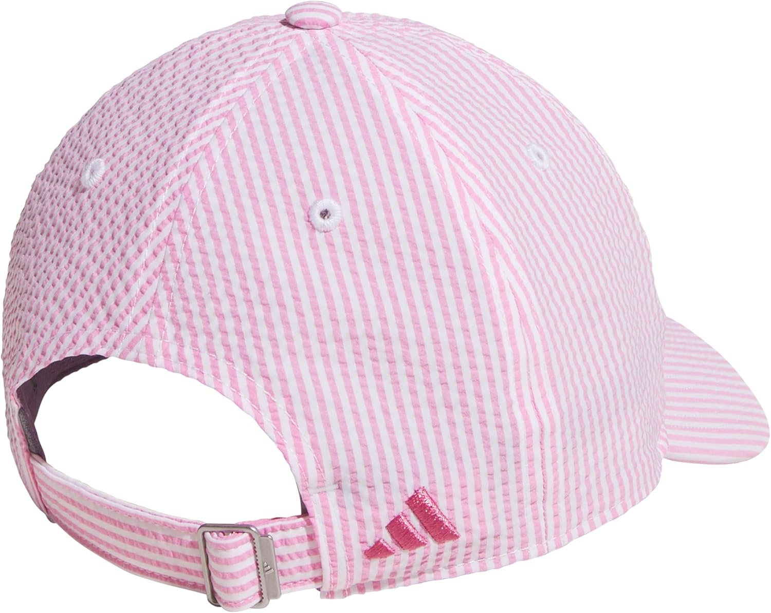image:imageadidas Womens Saturday Hat Relaxed Fit Strapback Baseball CapTropic BloomPink FusionSeersucker