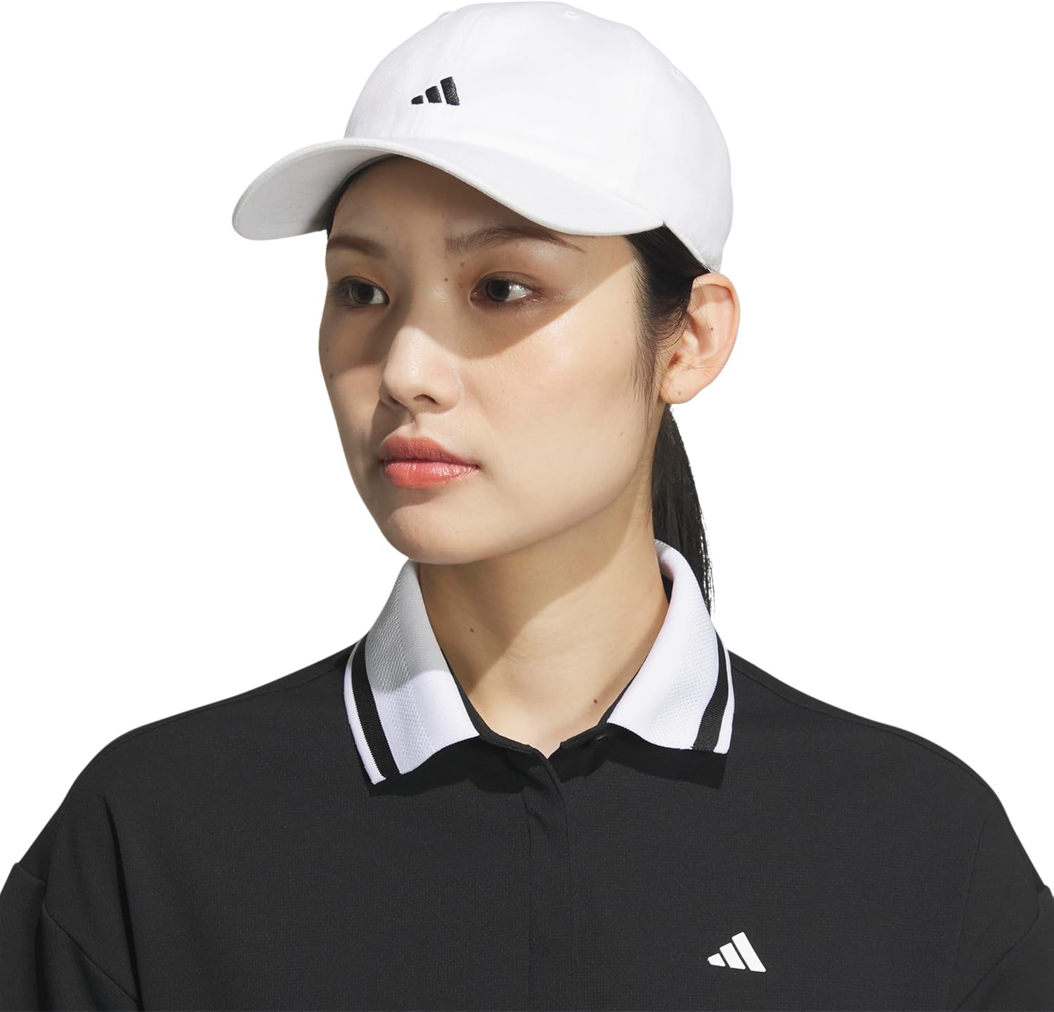 image:imageadidas Womens Saturday Hat Relaxed Fit Strapback Baseball CapWhiteBlack3