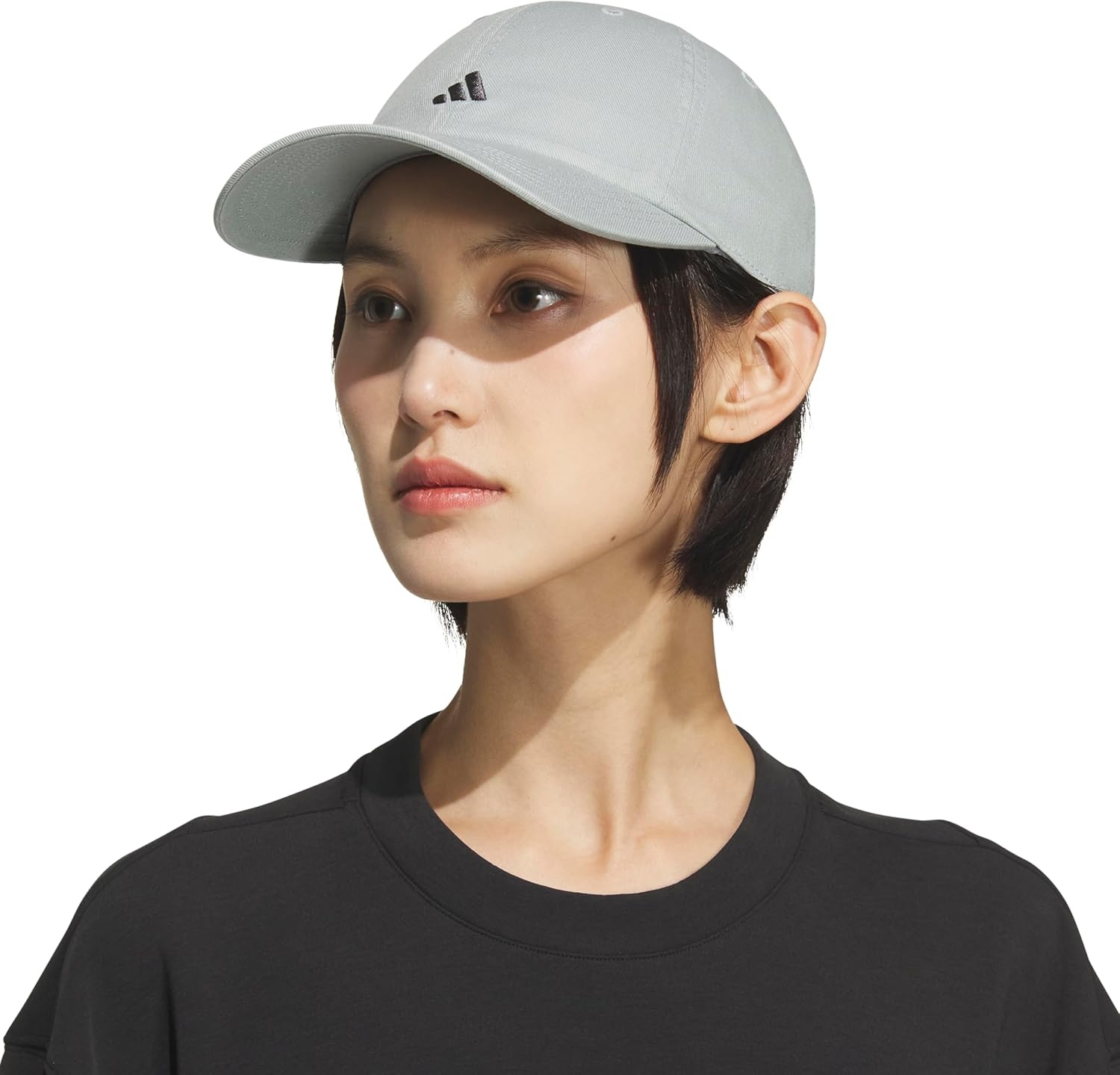 image:imageadidas Womens Saturday Hat Relaxed Fit Strapback Baseball CapWonder Sage GreenGrey Six3