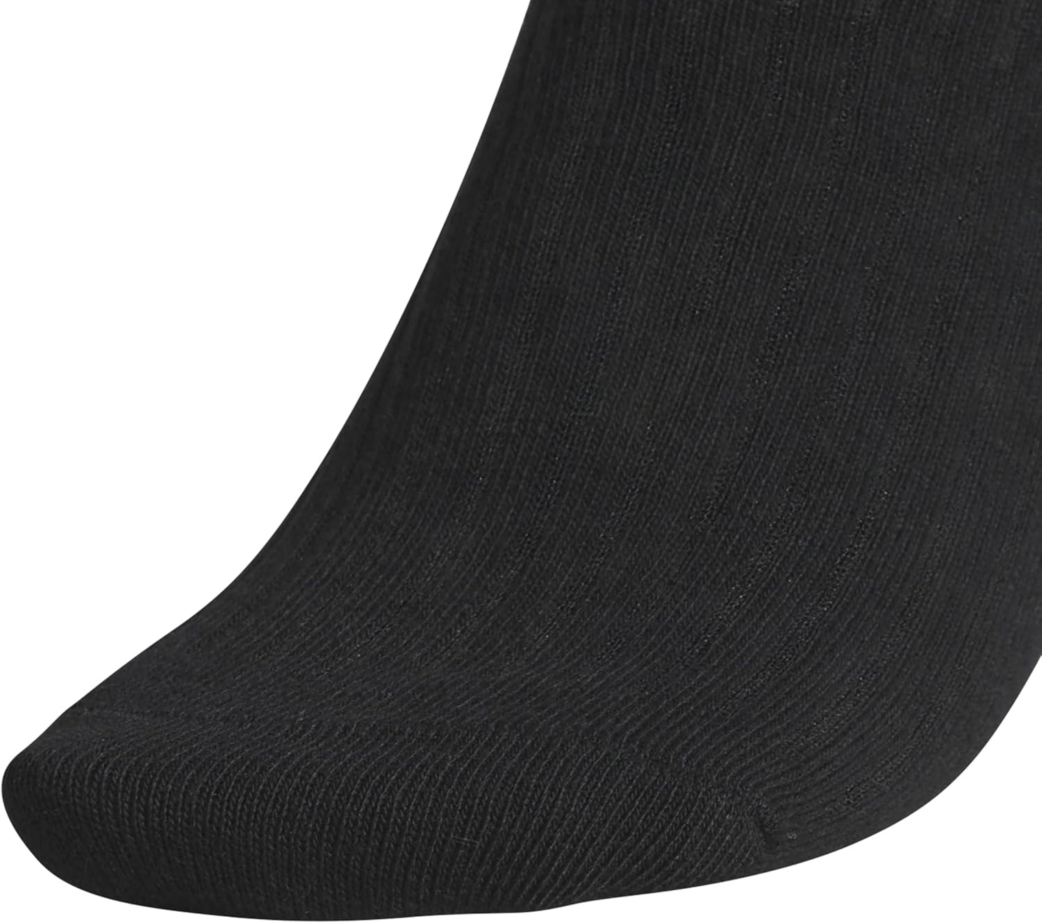 image:imageadidas Womens Scalloped Socks 3 Pairs Quarter Ankle HeightBlackCarbon Grey