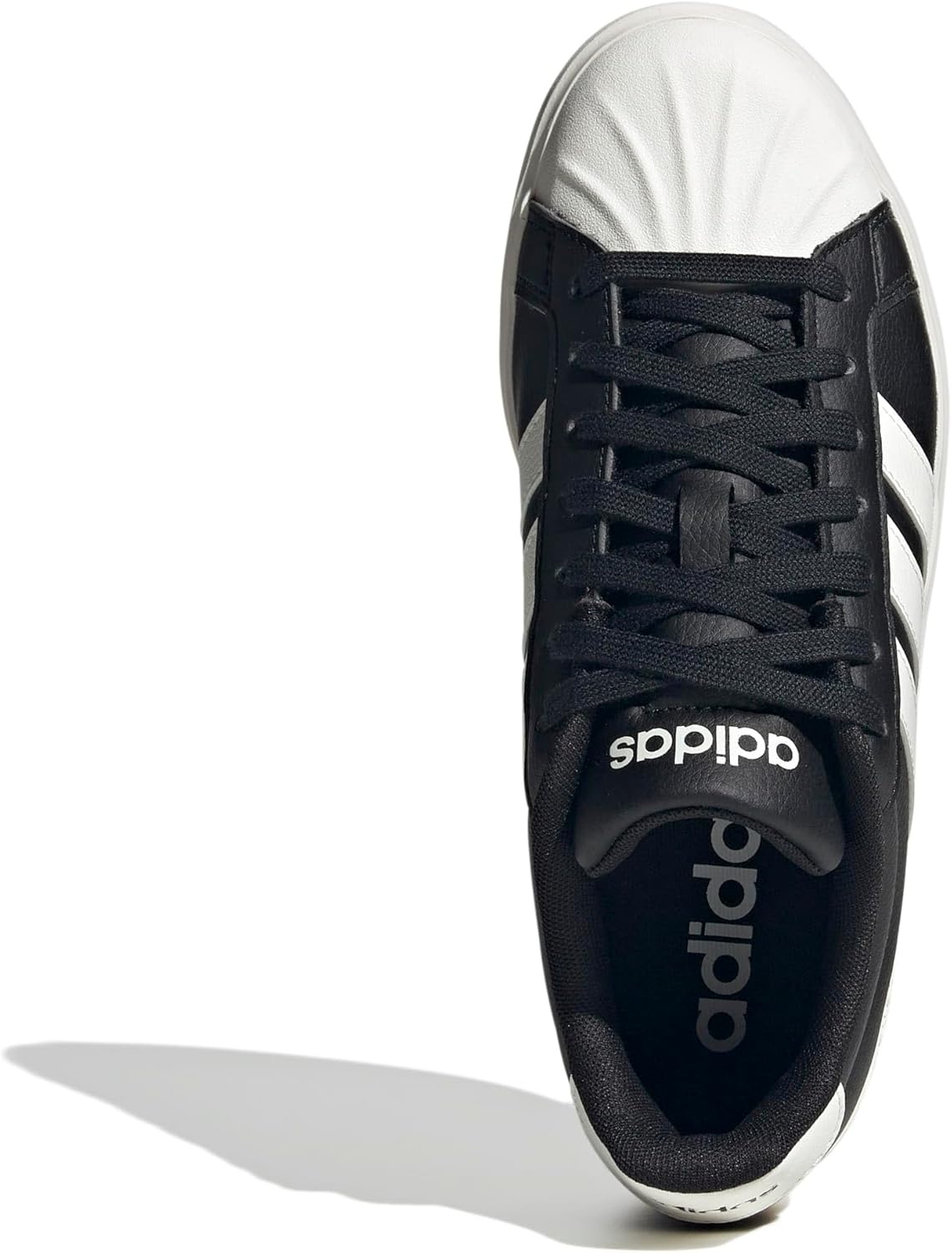 image:imageadidas Womens Streettalk Lace Up Sneakers Shoes Casual BeigeBlackWhiteBlack
