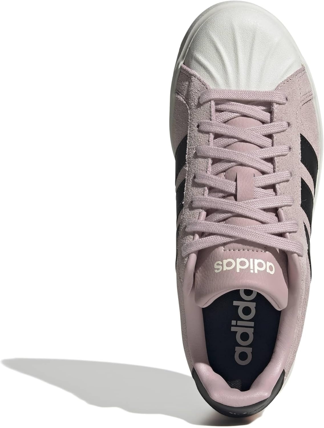 image:imageadidas Womens Streettalk Lace Up Sneakers Shoes Casual BeigeDual LilacBlackOff White