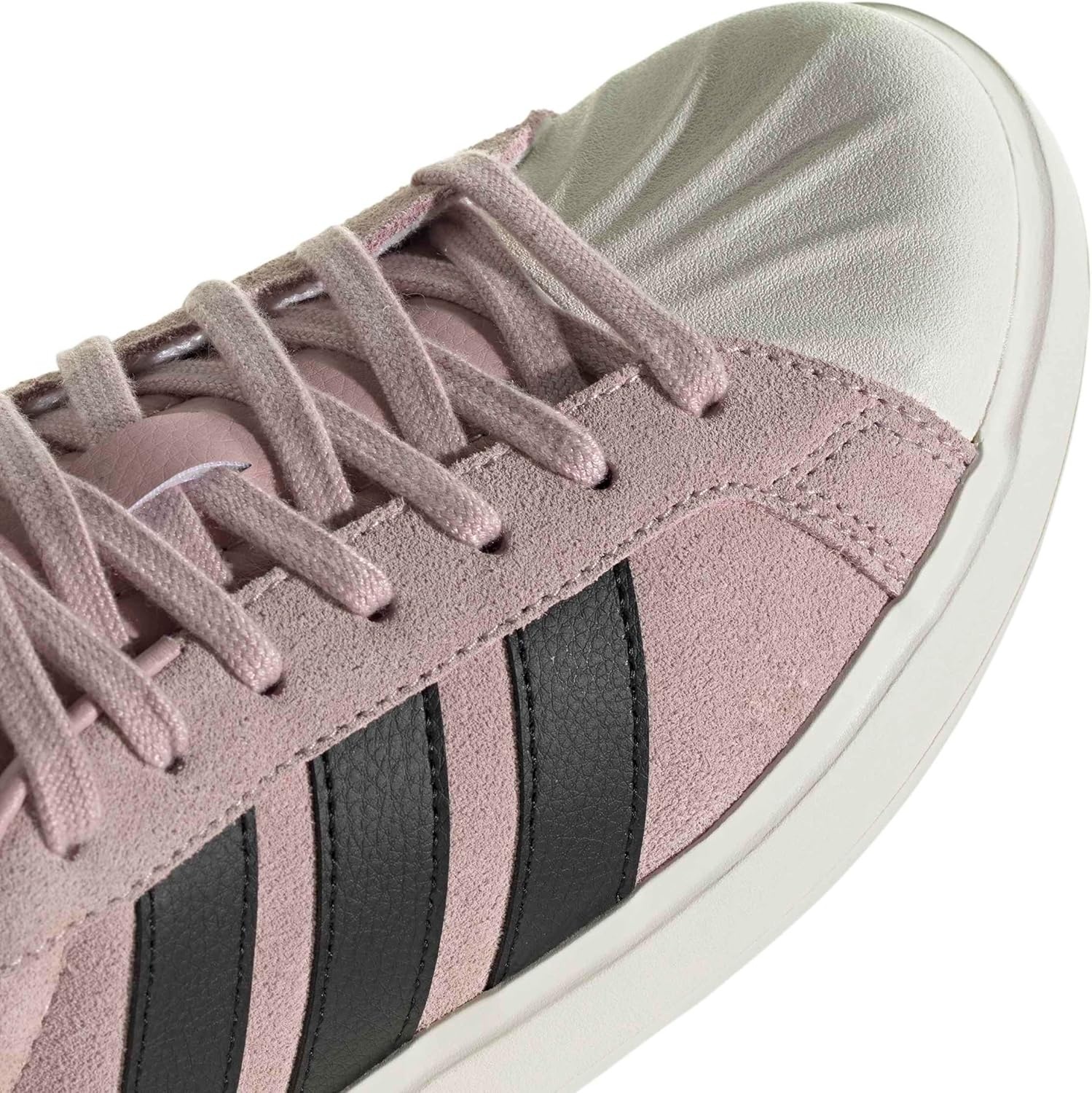 image:imageadidas Womens Streettalk Lace Up Sneakers Shoes Casual BeigeDual LilacBlackOff White