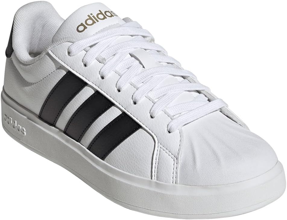 image:imageadidas Womens Streettalk Lace Up Sneakers Shoes Casual BeigeFtwr White Core Black Gold Met
