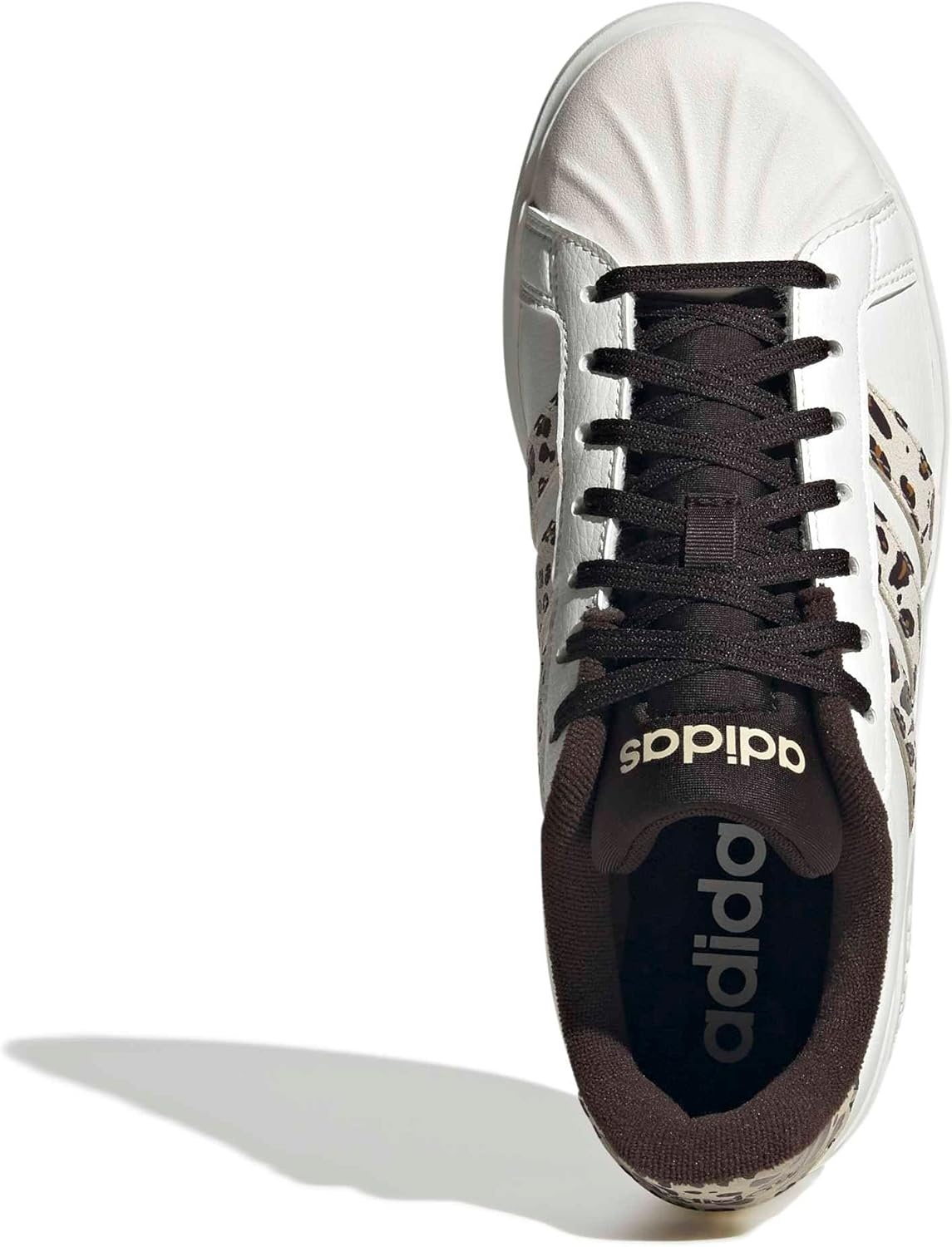 image:imageadidas Womens Streettalk Lace Up Sneakers Shoes Casual BeigeWhiteCrystal LinenAurora Coffee