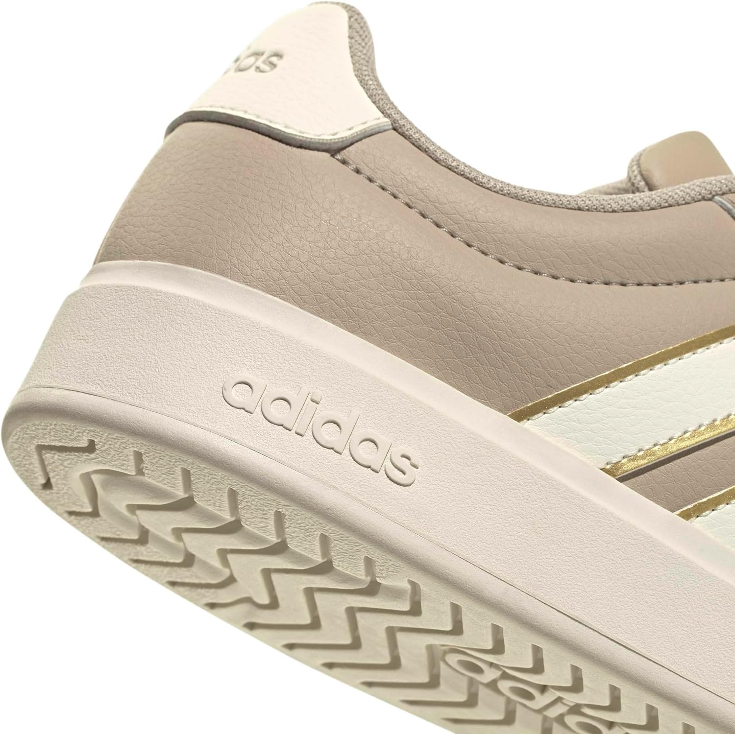 image:imageadidas Womens Streettalk Lace Up Sneakers Shoes Casual BeigeWonder BeigeOff WhiteGold Metallic