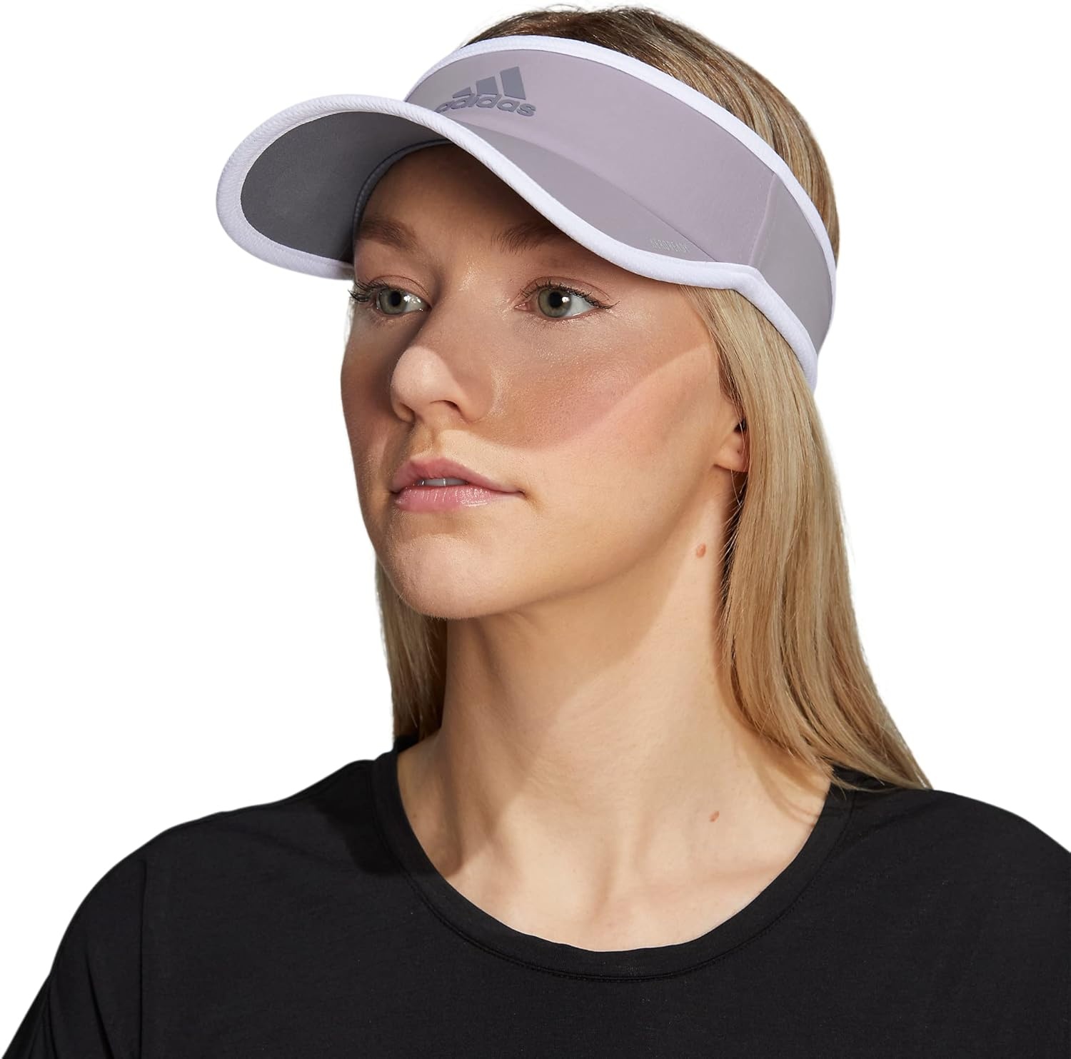 image:imageadidas Womens Superlite 2 Visor DISCONTINUEDSilver Dawn GreySilver Violet PurpleWhite20