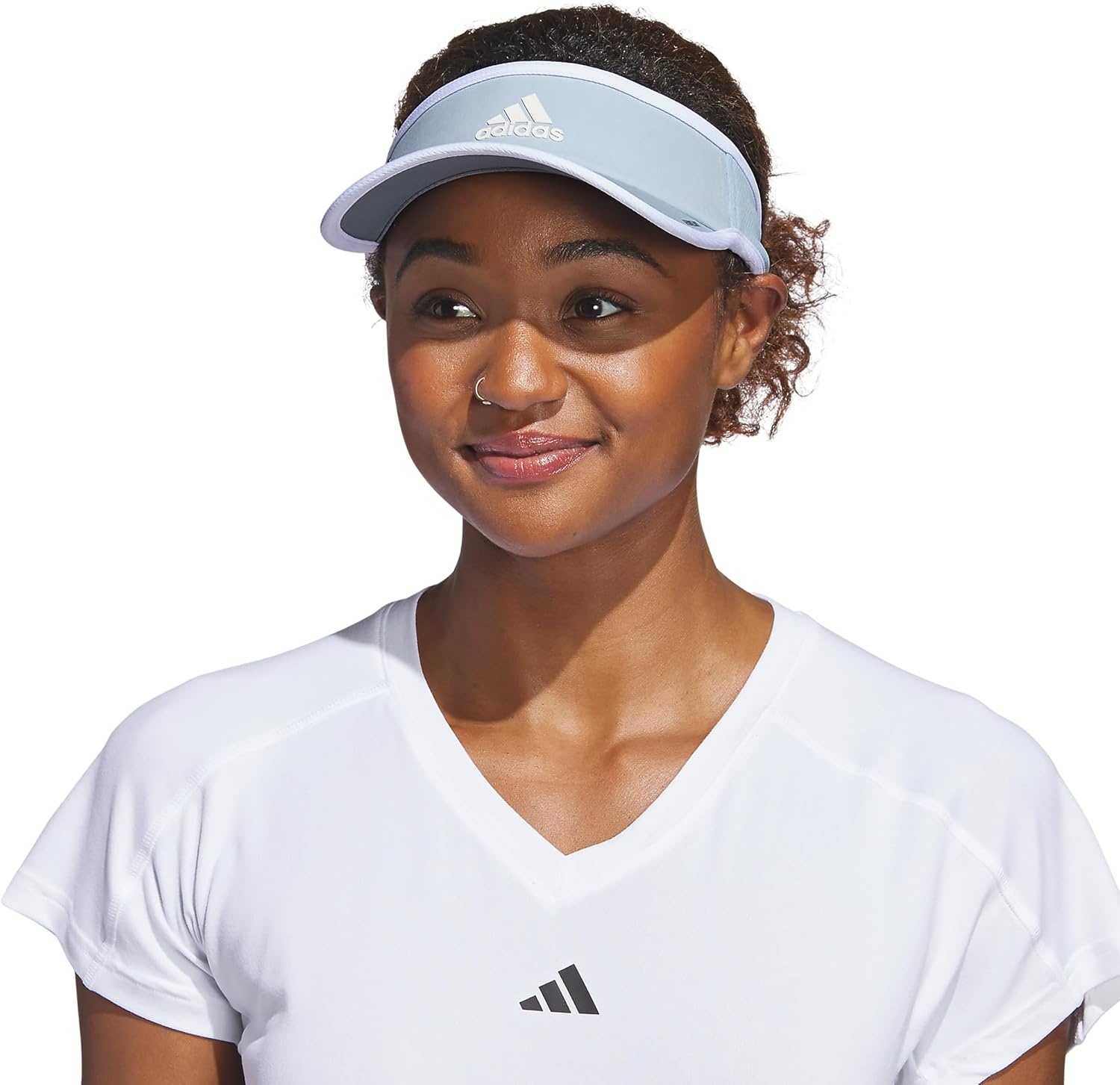 image:imageadidas Womens Superlite 2 Visor DISCONTINUEDWonder BlueWhite
