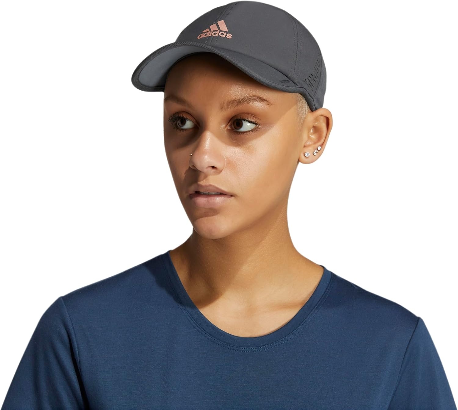 image:imageadidas Womens Superlite Cap DISCONTINUEDGrey SixRose Gold2