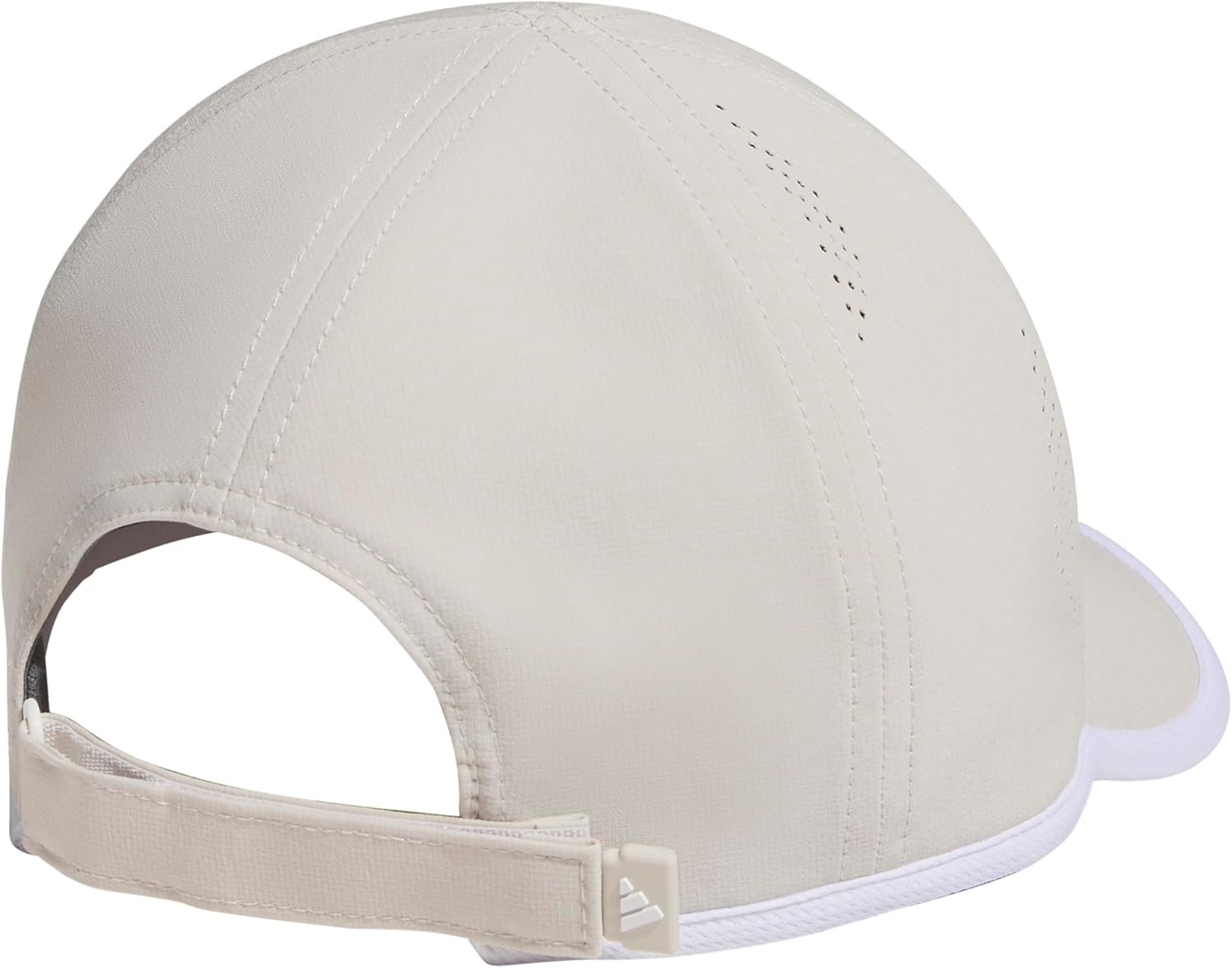 image:imageadidas Womens Superlite Hat Lightweight MoistureWicking Cap for Workout and TrainingAlumina BeigeSilver MetallicWhite3