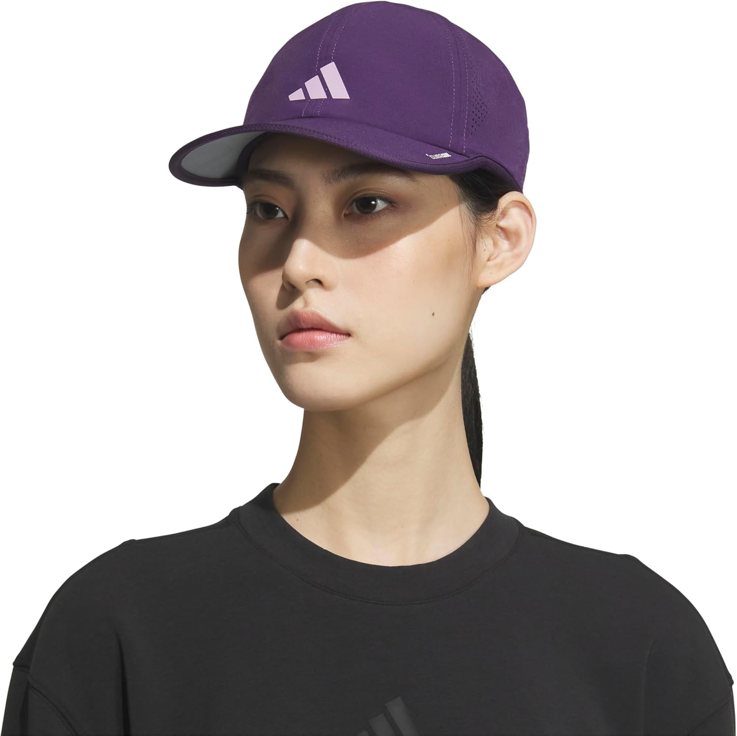 image:imageadidas Womens Superlite Hat Lightweight MoistureWicking Cap for Workout and TrainingAurora Plum PurplePowder Plum Purple3