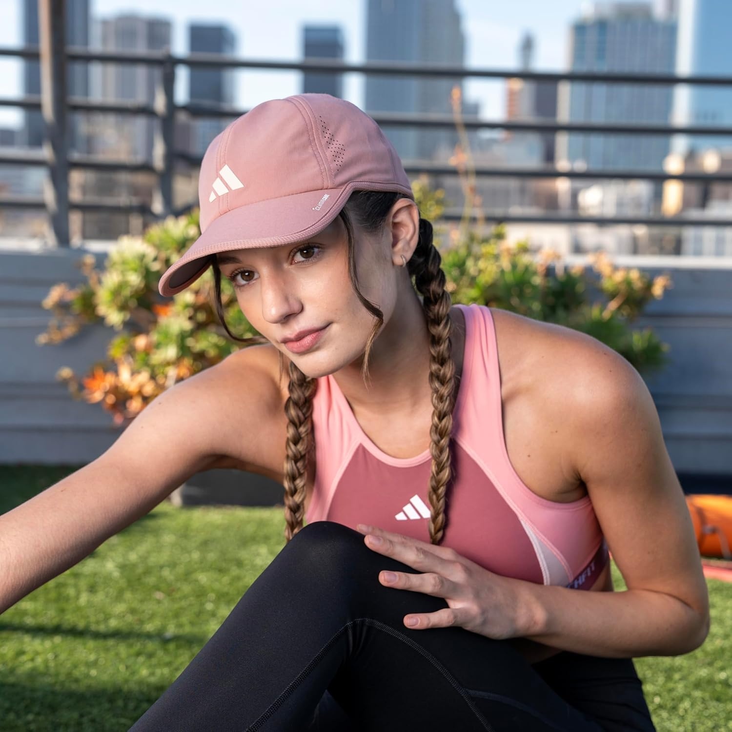 image:imageadidas Womens Superlite Hat Lightweight MoistureWicking Cap for Workout and TrainingBlue Fusion3