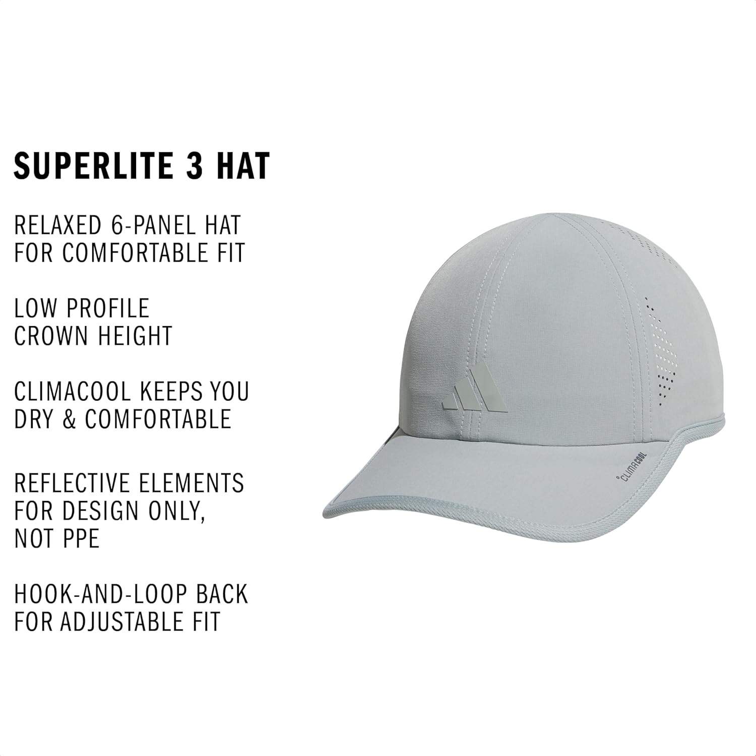 image:imageadidas Womens Superlite Hat Lightweight MoistureWicking Cap for Workout and TrainingWonder Sage Green3