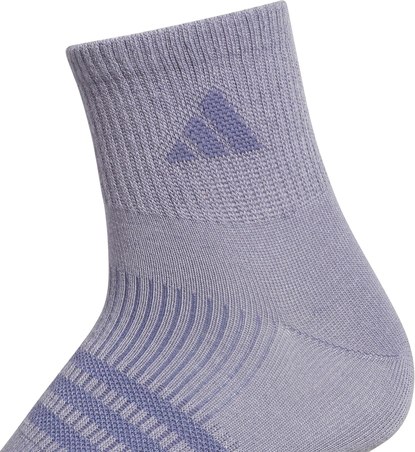 image:imageadidas Womens Superlite Quarter Ankle Socks 6 Pairs Lightweight amp BreathableSlate GreyMagic Mauve PurpleCrystal Linen Beige3
