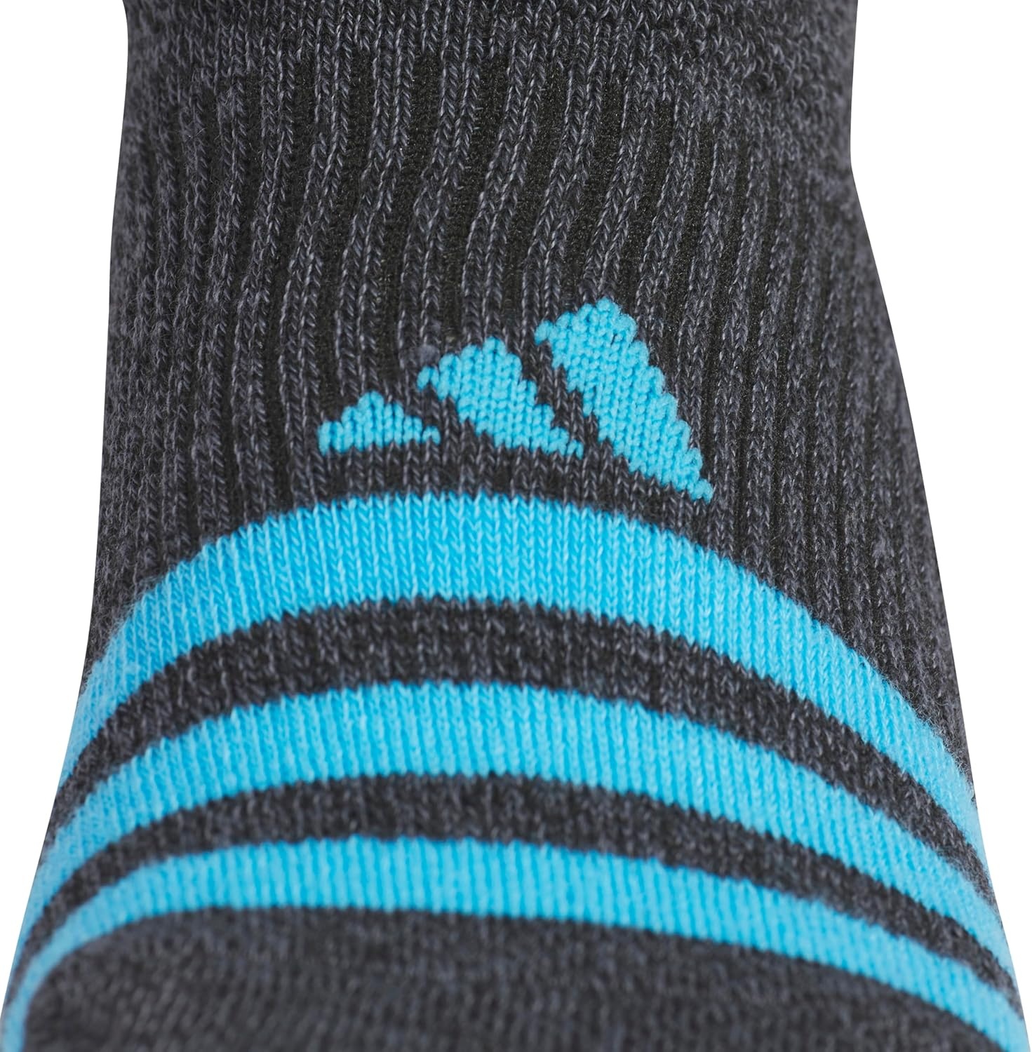 image:imageadidas Womens Superlite Super No Show Invisible Socks 6 Pairs Lightweight amp BreathableBlackLucid AquamarineFlash Aqua Blue3