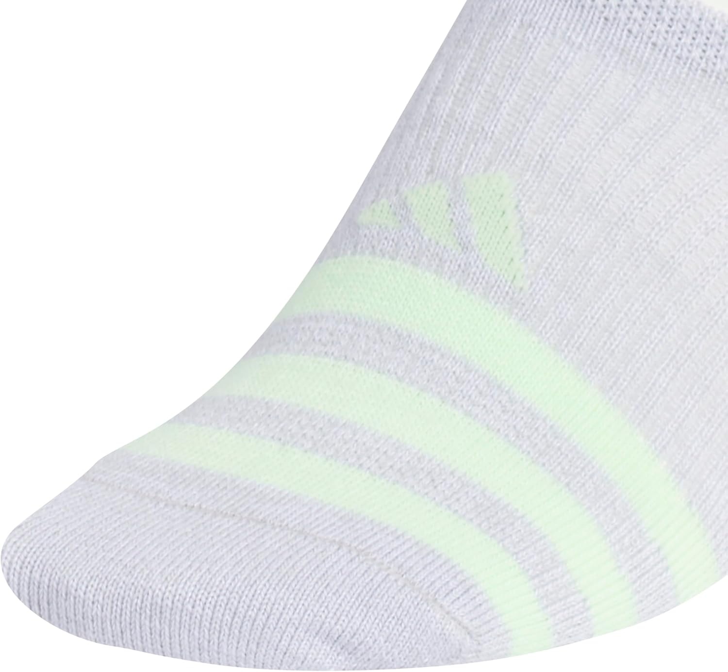 image:imageadidas Womens Superlite Super No Show Invisible Socks 6 Pairs Lightweight amp BreathableClear Onix GreySemi Green SparkPreloved Ink Blue3