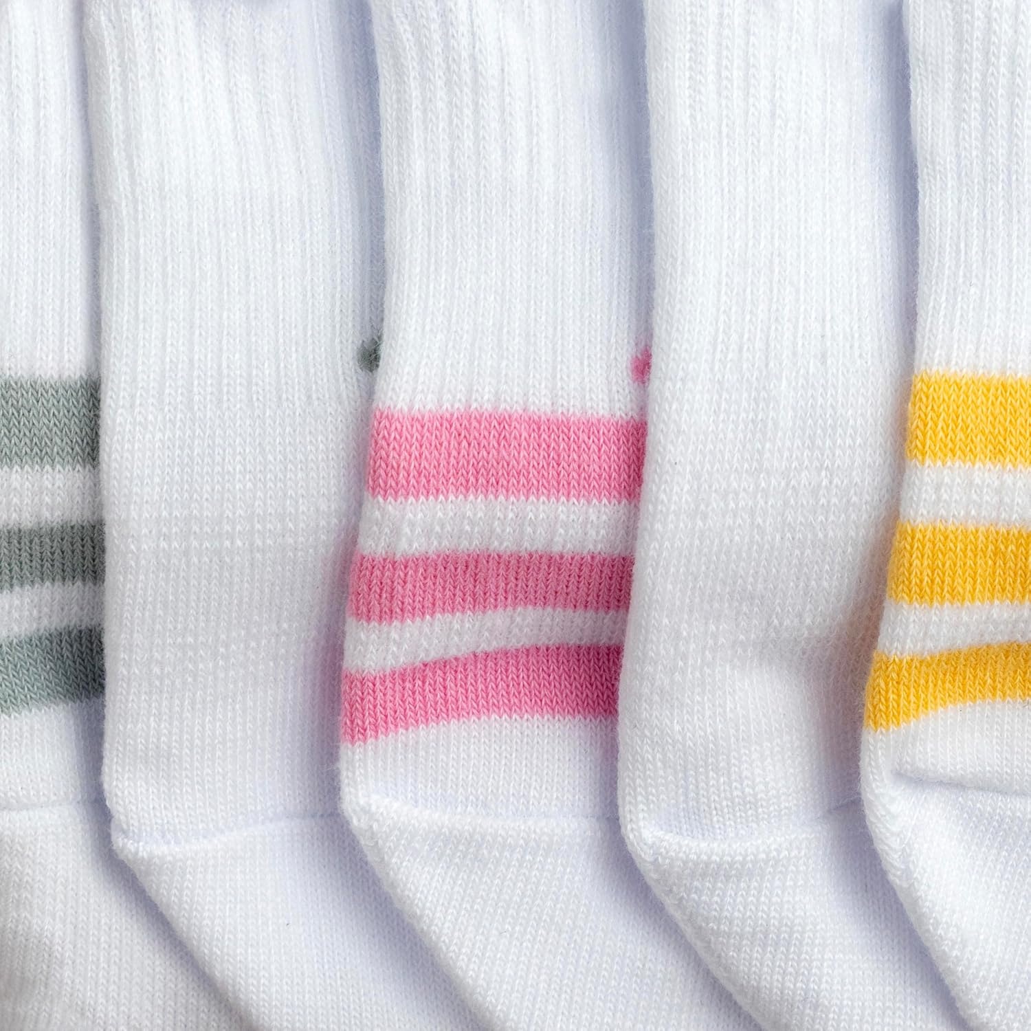image:imageadidas Womens Superlite Super No Show Invisible Socks 6 Pairs Lightweight amp BreathableWhiteWonder Sage GreenTropic Bloom3