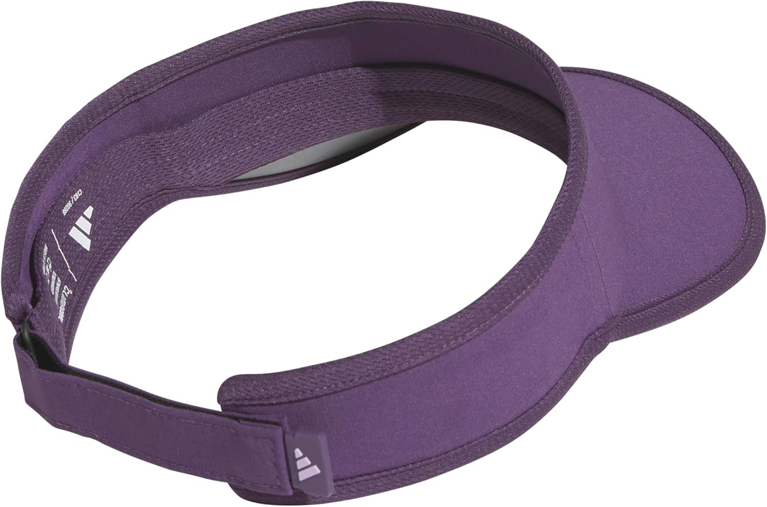 image:imageadidas Womens Superlite Visor Lightweight MoistureWicking Running Tennis HatAurora Plum PurplePowder Plum Purple3
