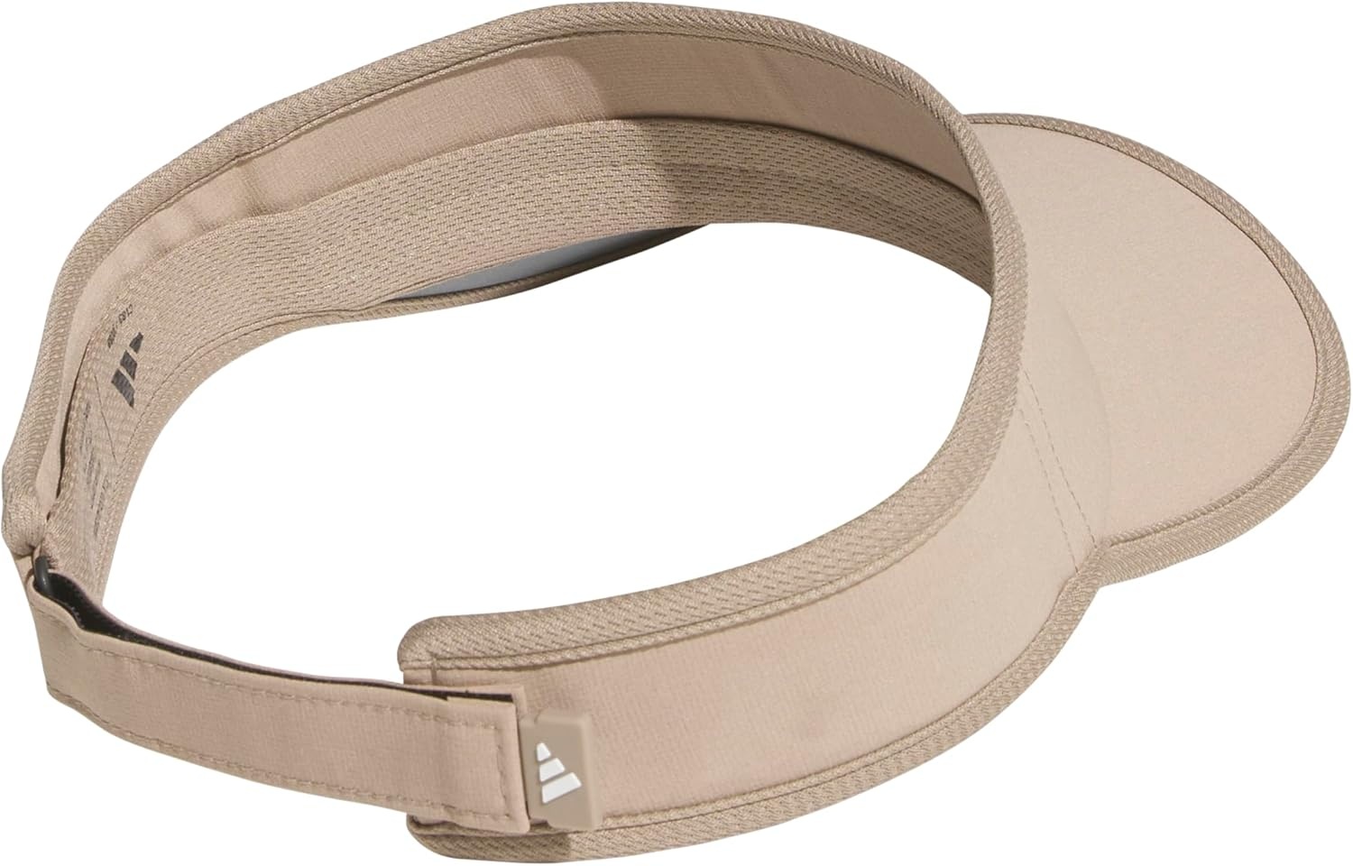 image:imageadidas Womens Superlite Visor Lightweight MoistureWicking Running Tennis HatChalky BrownWhite3