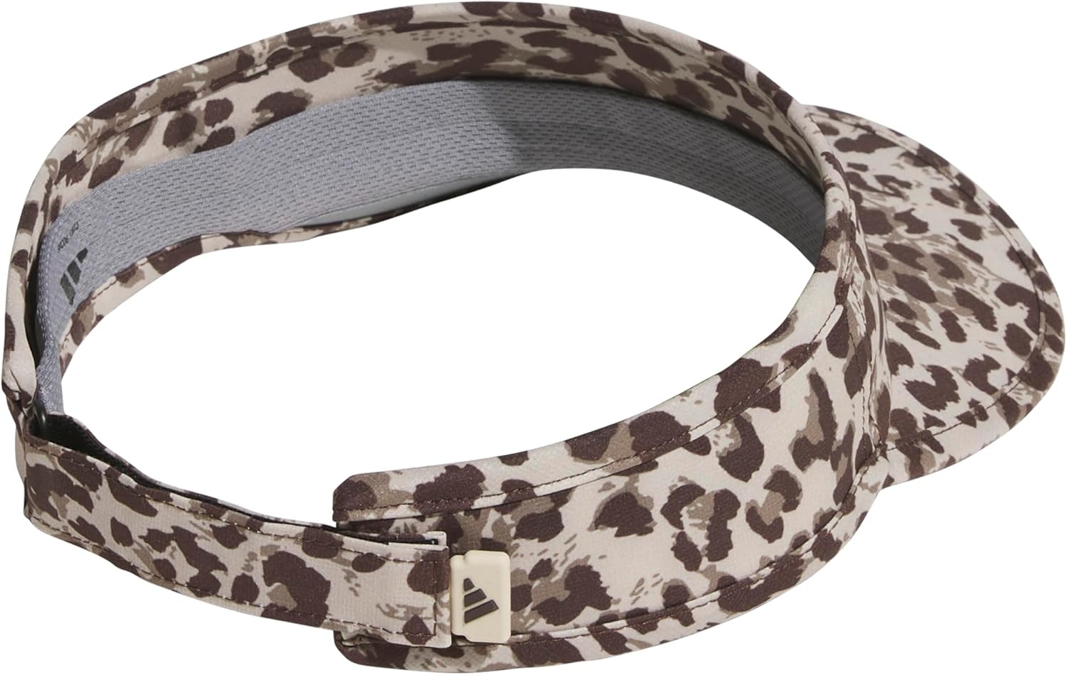 image:imageadidas Womens Superlite Visor Lightweight MoistureWicking Running Tennis HatLeopard Crystal Linendark BrownDark Brown3