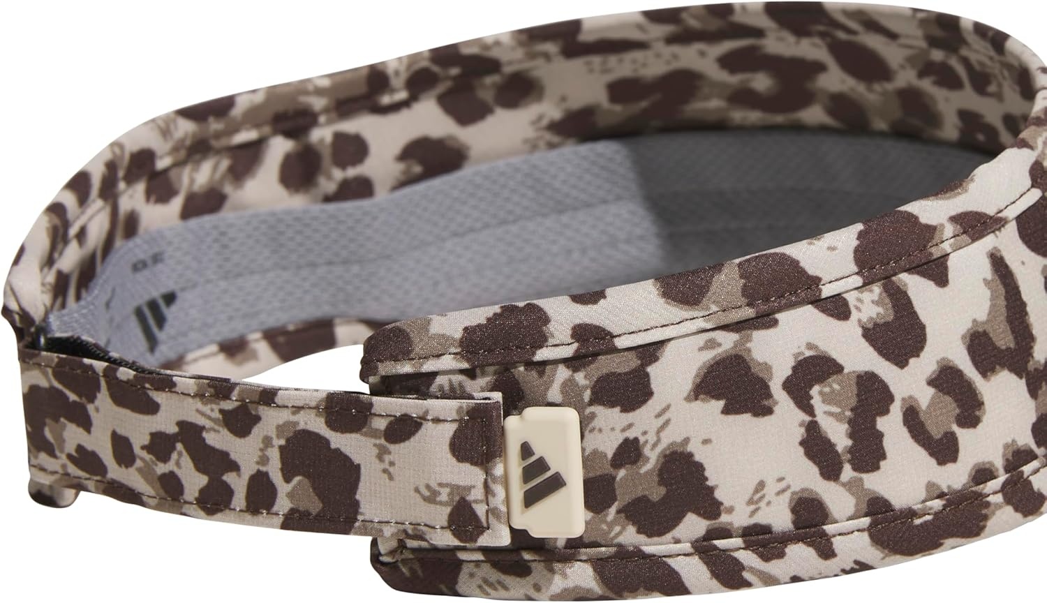 image:imageadidas Womens Superlite Visor Lightweight MoistureWicking Running Tennis HatLeopard Crystal Linendark BrownDark Brown3
